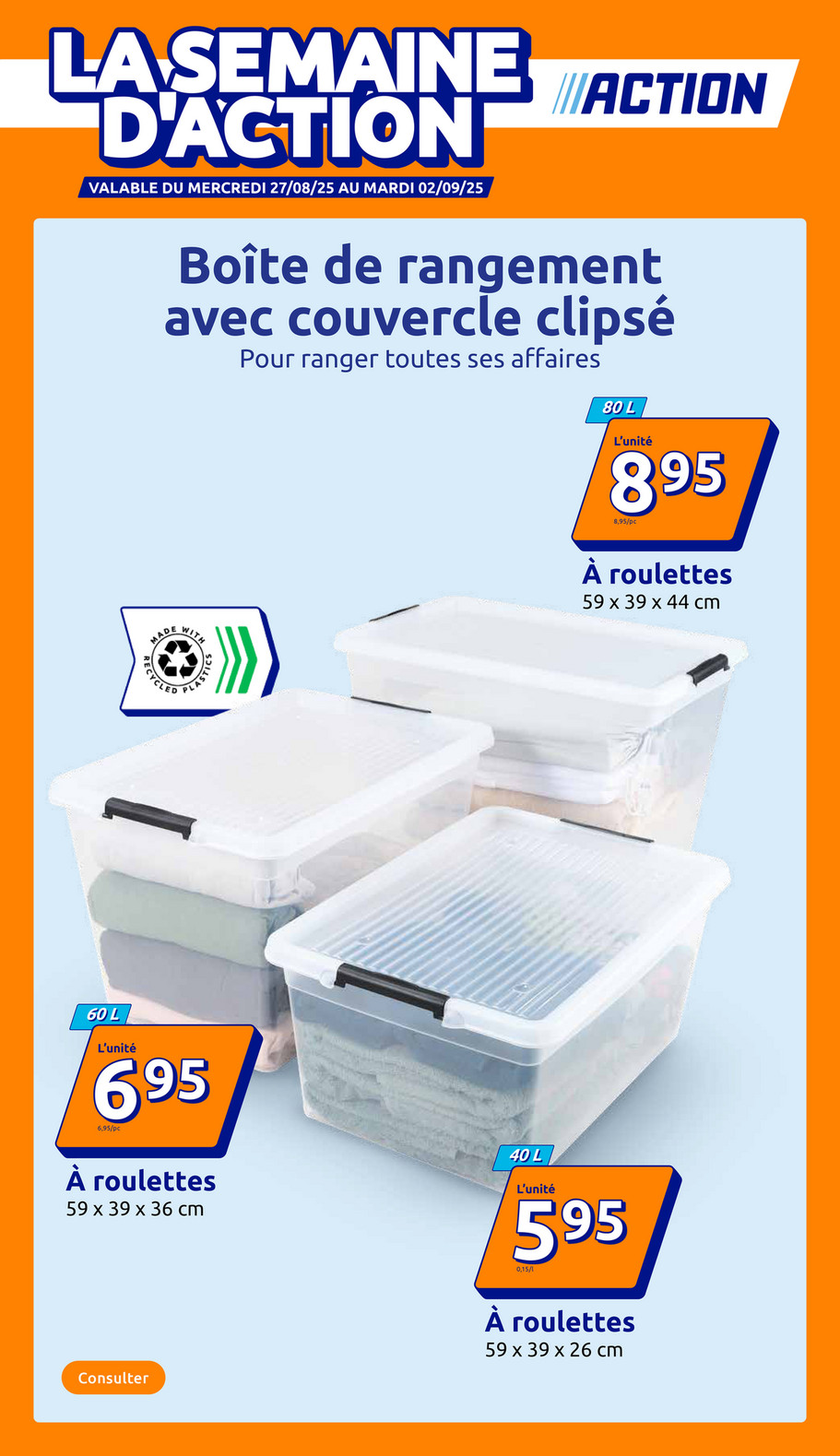 Catalogue Action valable du 27/08 au 02/09