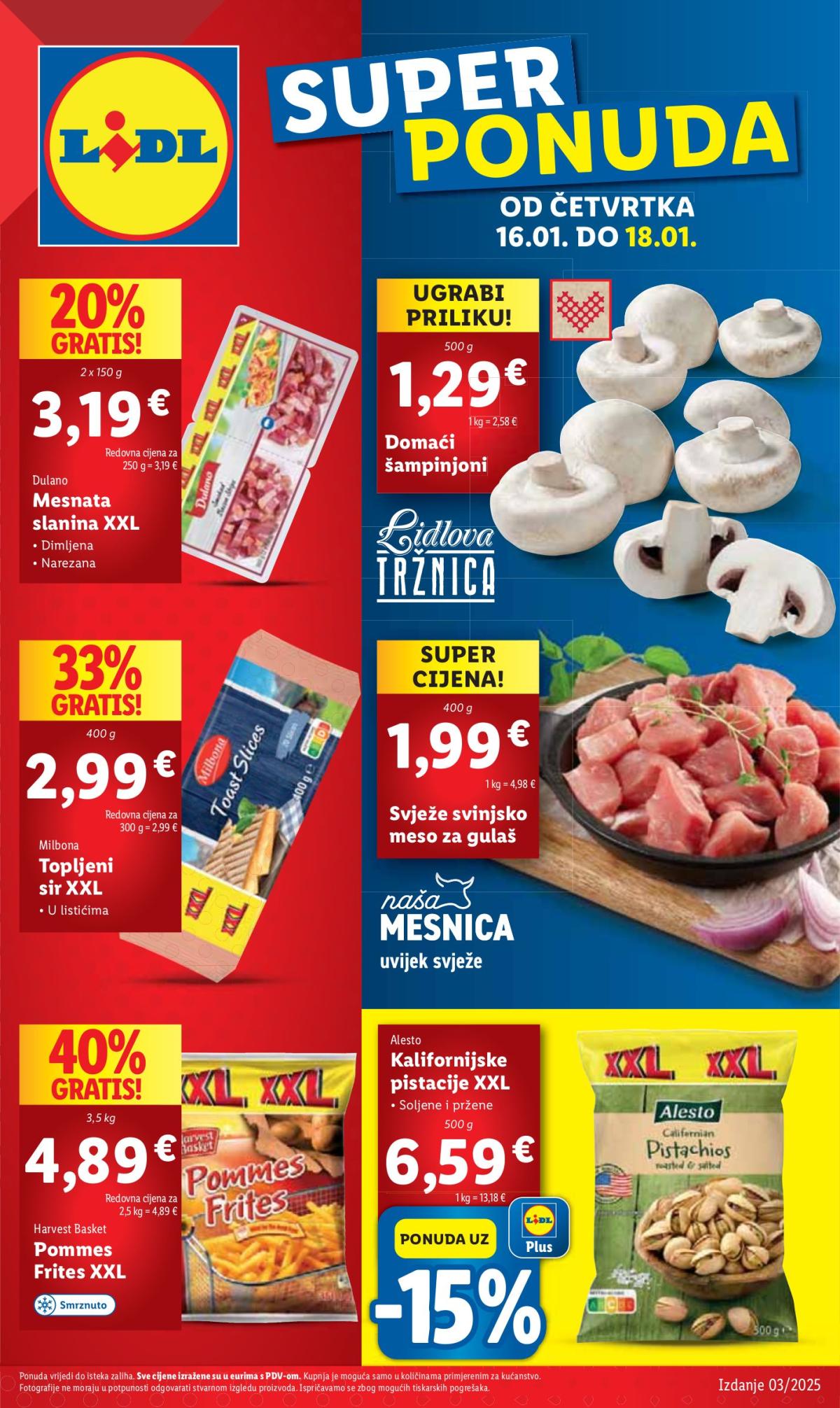 Lidl katalog vrijedi od 16.01. do 18.01.