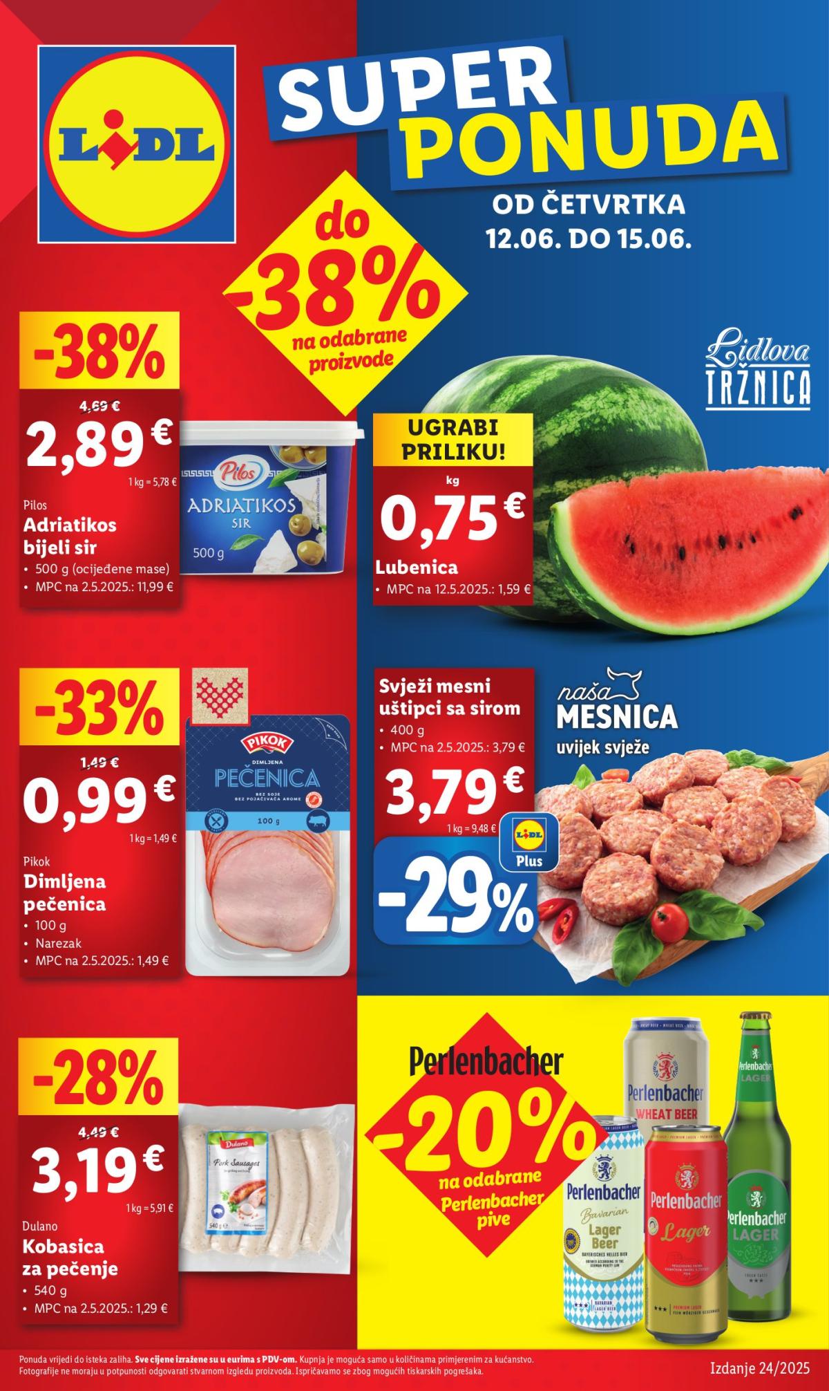 Prelistajte katalog Lidl, vrijedi od 12.06. do 15.06.