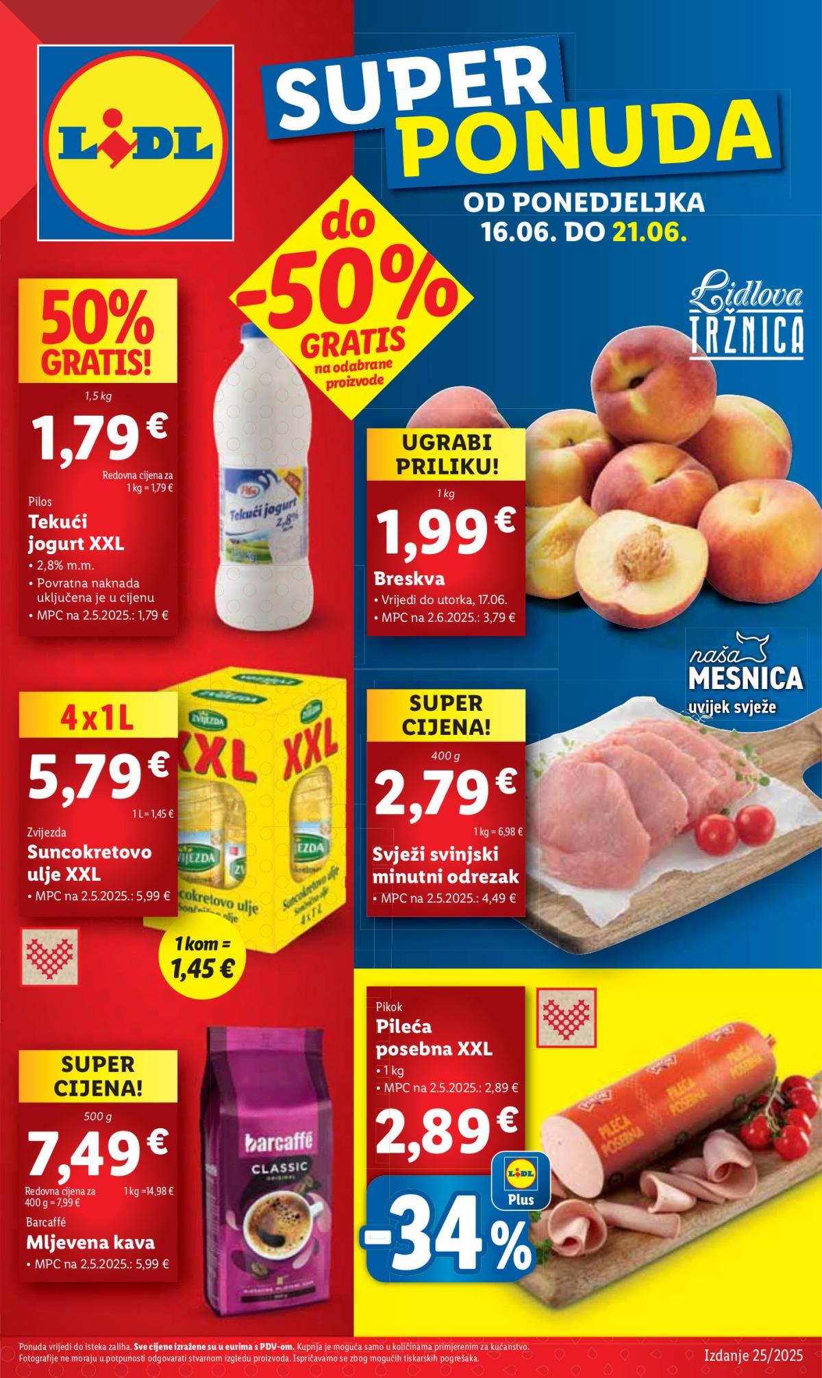 Prelistajte katalog Lidl, vrijedi od 16.06. do 21.06.