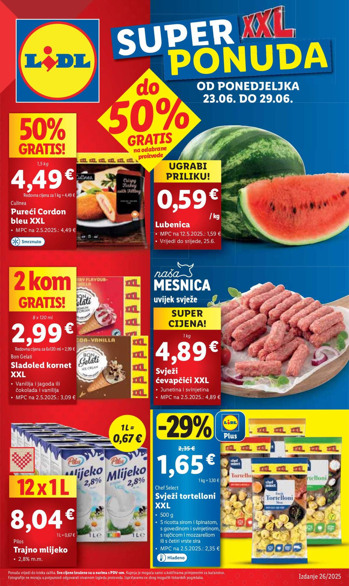 Prelistajte katalog Lidl, vrijedi od 23.06. do 29.06.