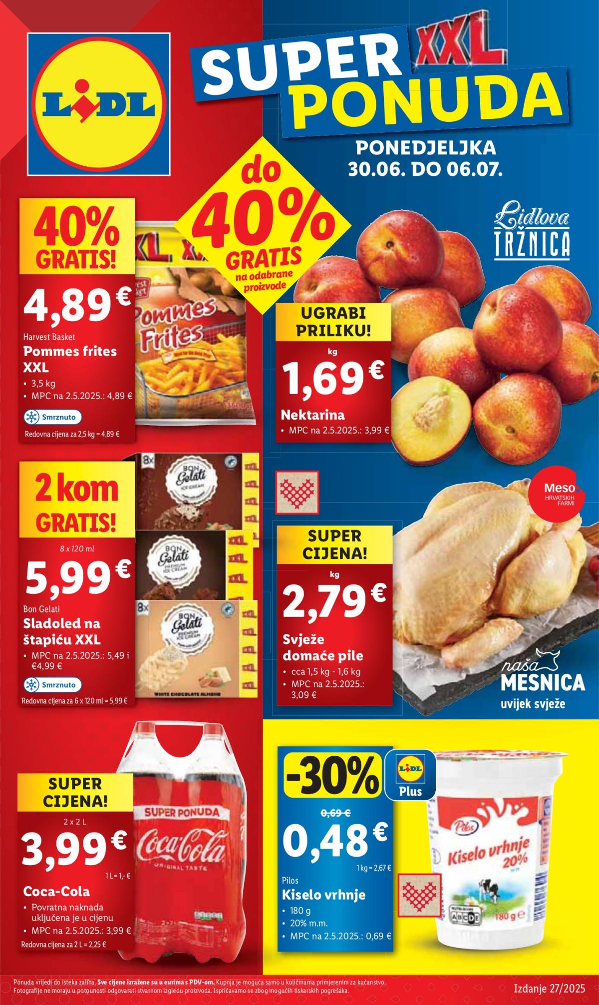 Prelistajte katalog Lidl, vrijedi od 30.06. do 06.07.