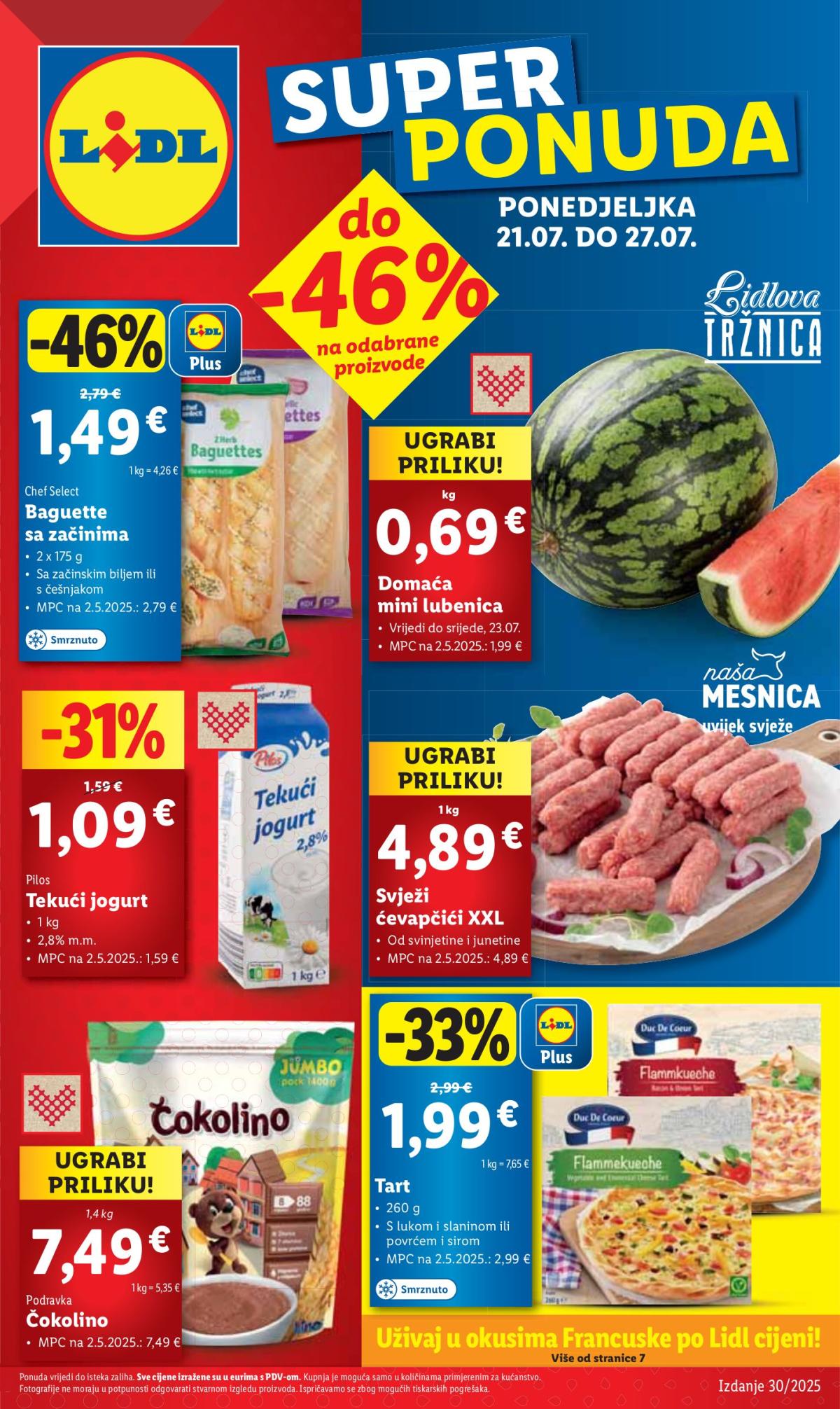 Prelistajte katalog Lidl, vrijedi od 21.07. do 27.07.