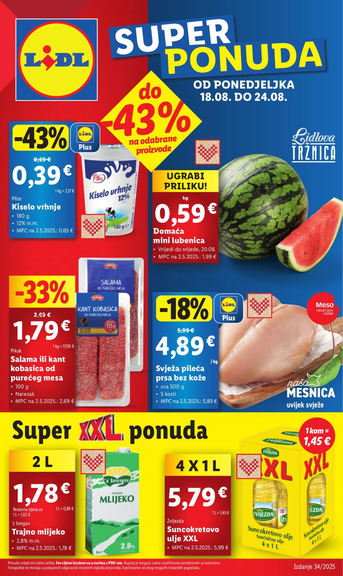 Prelistajte katalog Lidl, vrijedi od 18.08. do 24.08.