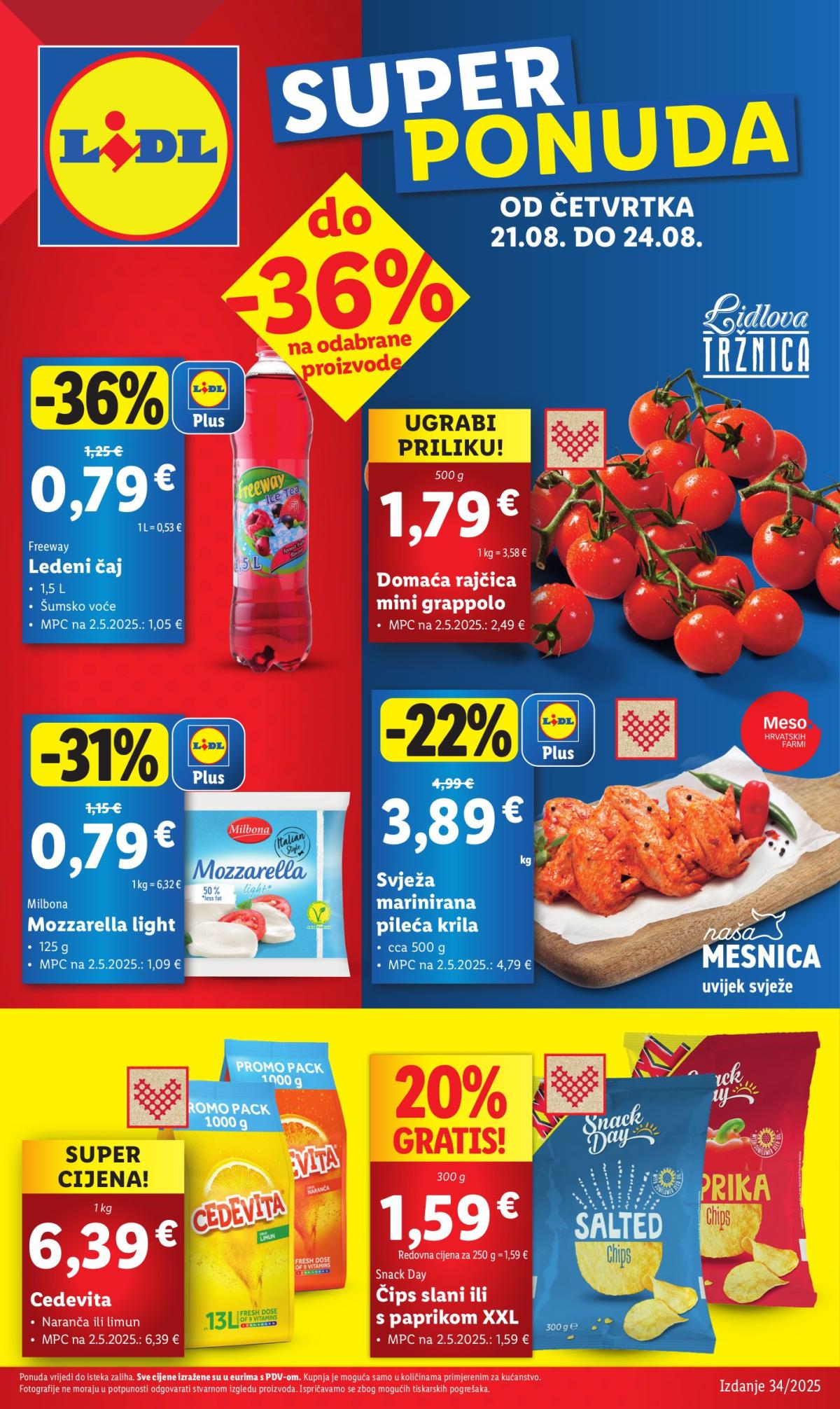 Prelistajte katalog Lidl, vrijedi od 21.08. do 24.08.