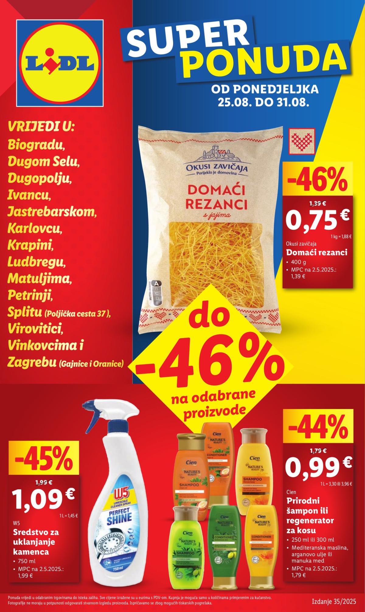 Prelistajte katalog Lidl - Super Ponuda, vrijedi od 25.08. do 31.08.