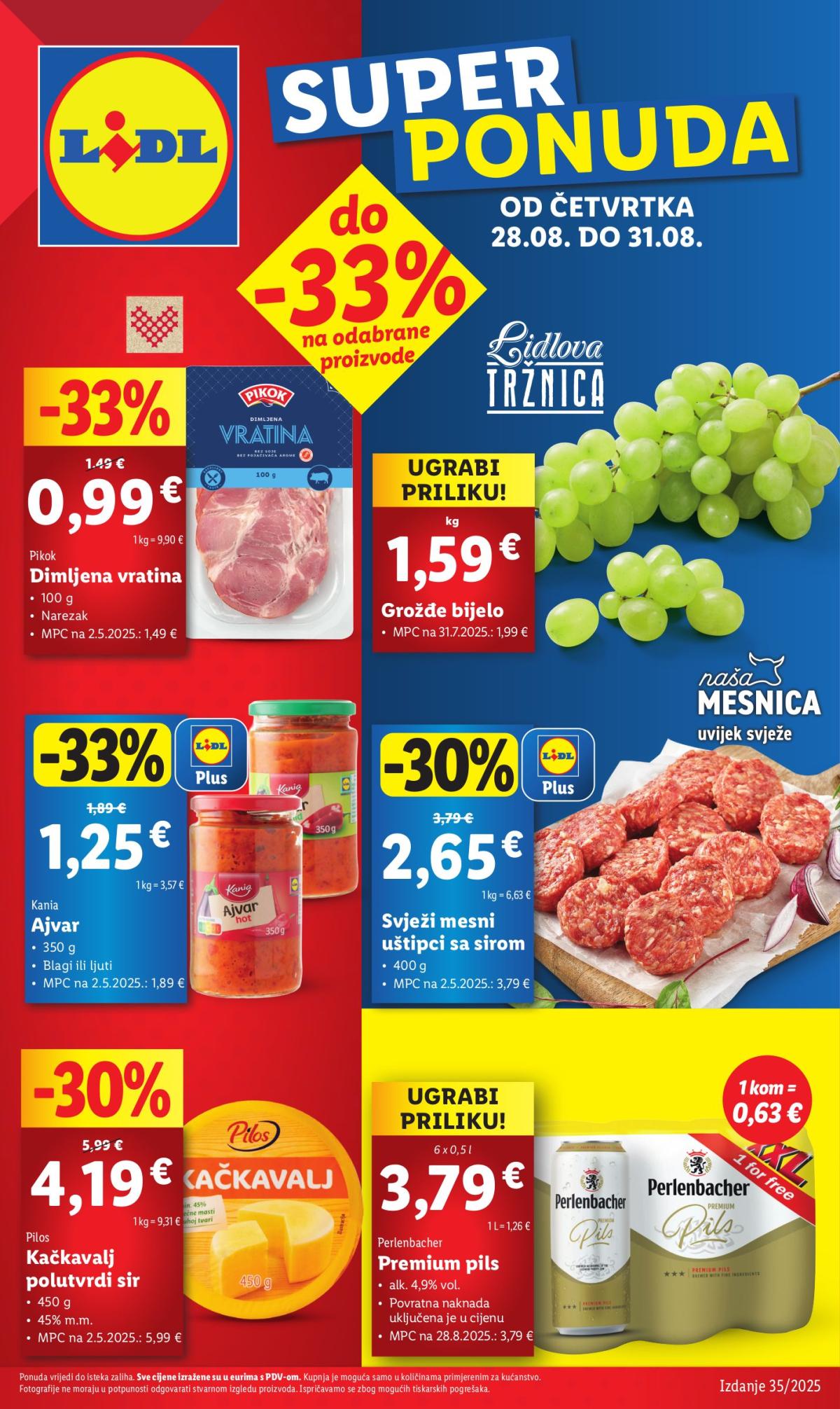 Prelistajte katalog Lidl, vrijedi od 28.08. do 31.08.