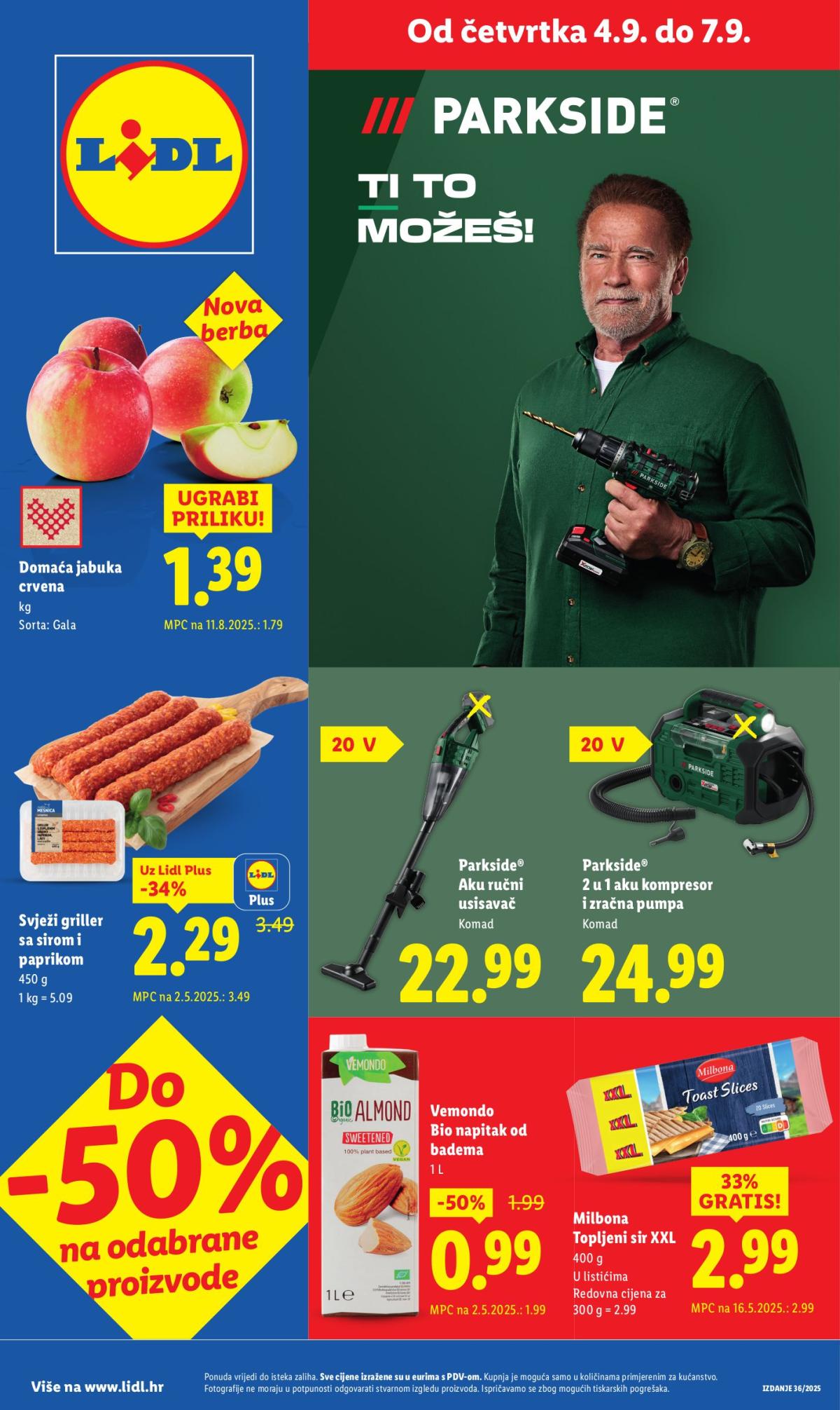Prelistajte katalog Lidl, vrijedi od 04.09. do 07.09.