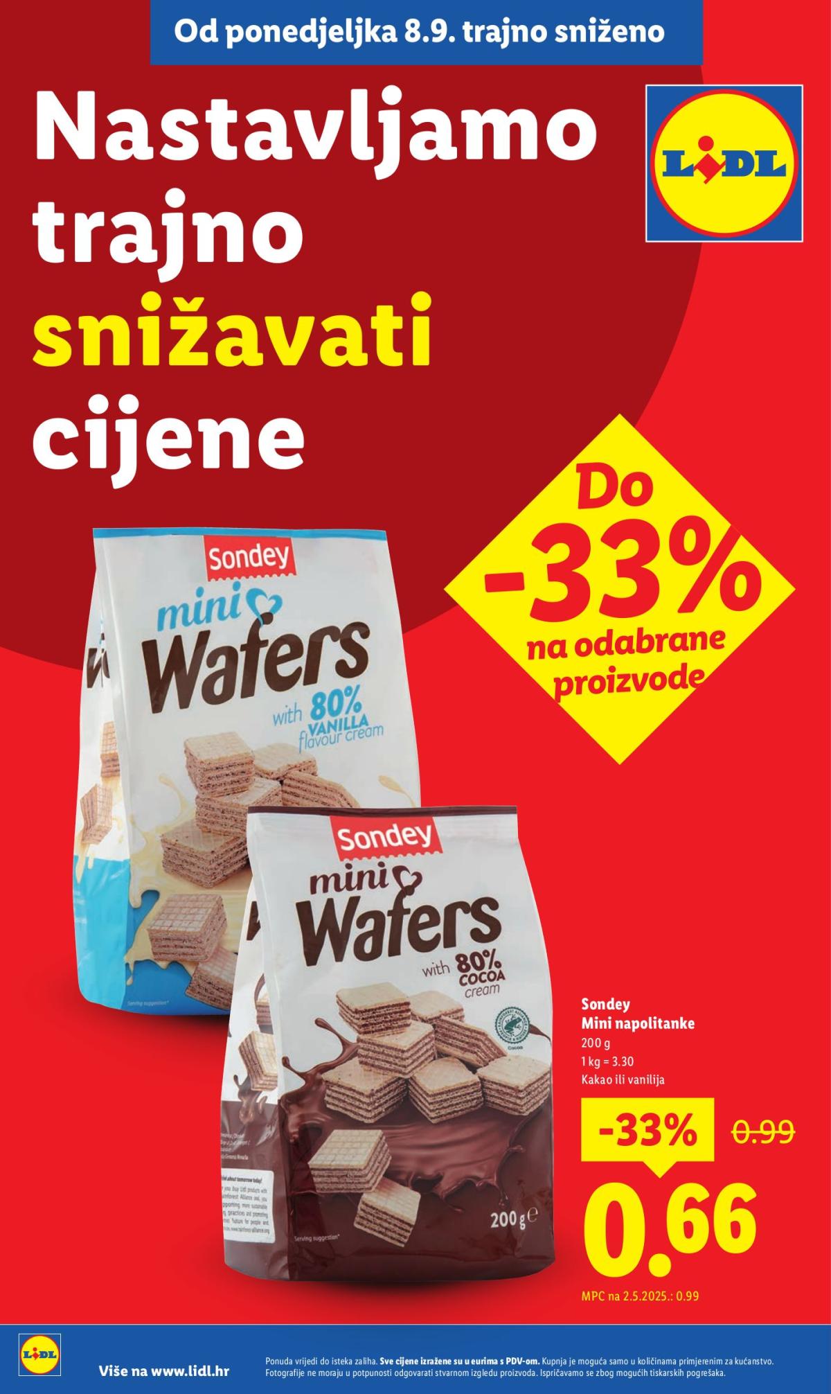 Prelistajte katalog Lidl - Nastavljamo trajno snižavati cijene, vrijedi od 08.09. do 28.09.