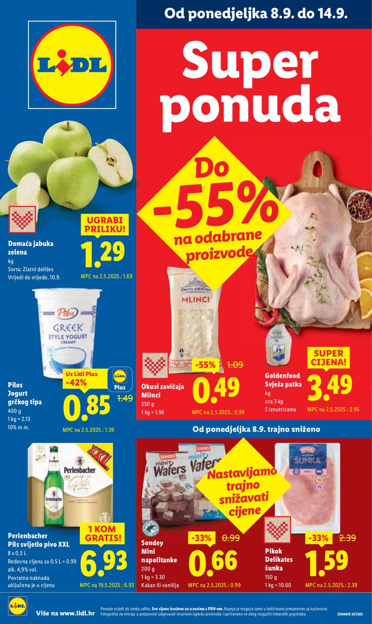 Prelistajte katalog Lidl, vrijedi od 08.09. do 14.09.