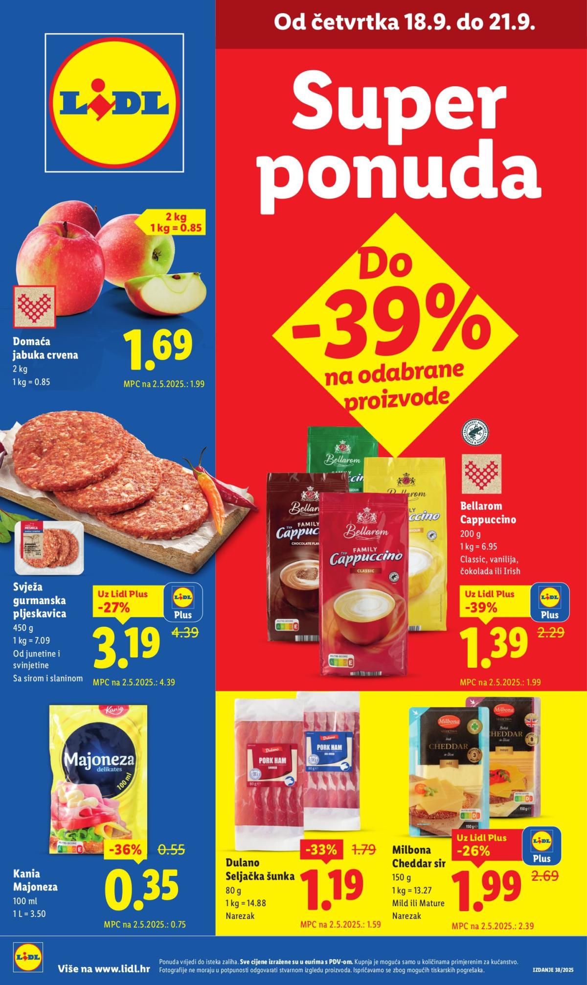 Prelistajte katalog Lidl, vrijedi od 18.09. do 21.09.