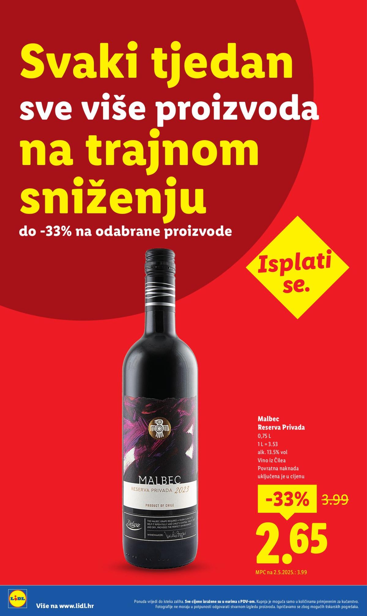 Prelistajte katalog Lidl - Nastavljamo trajno snižavati cijene, vrijedi od 29.09. do 05.10.