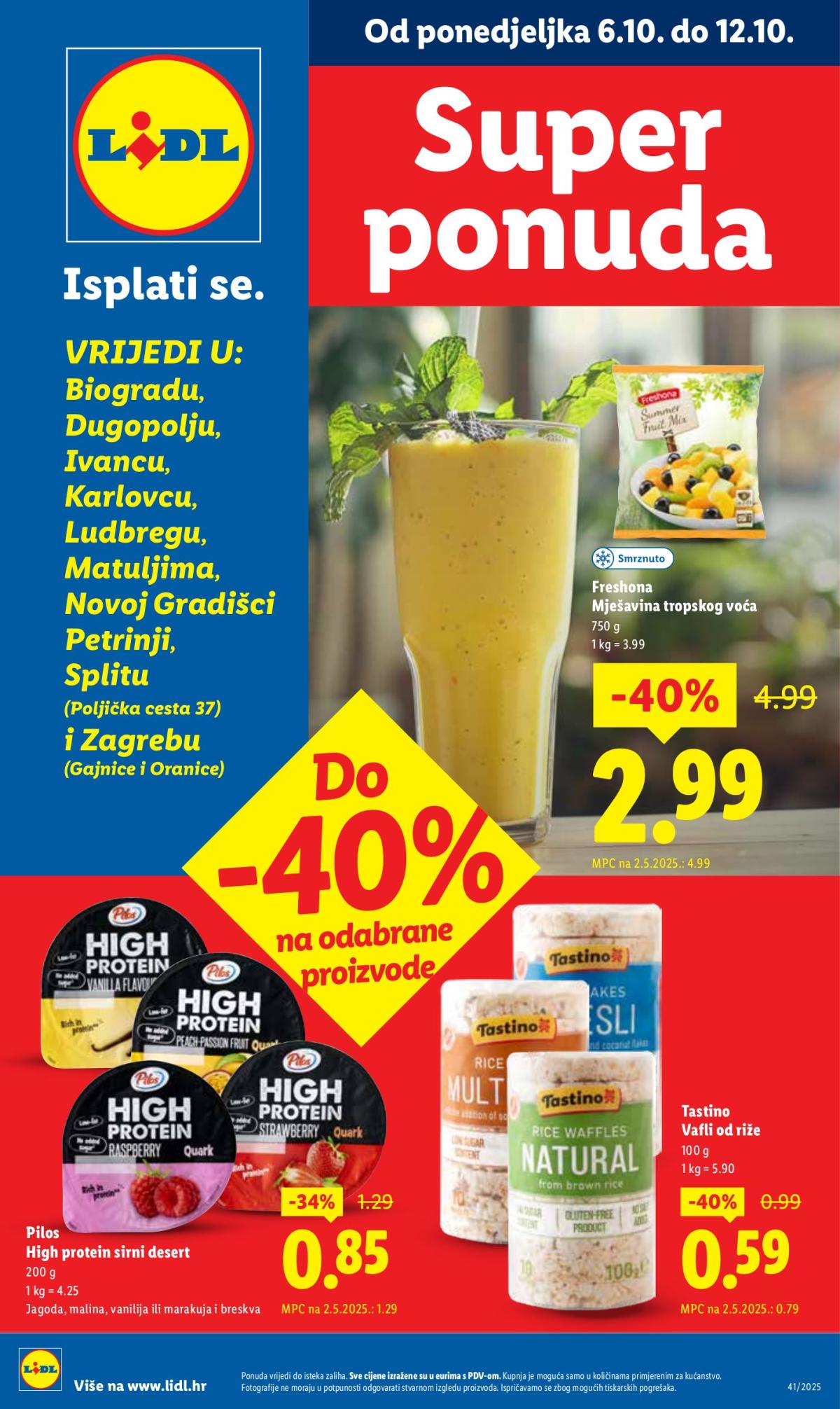 Prelistajte katalog Lidl - Super Ponuda, vrijedi od 06.10. do 12.10.