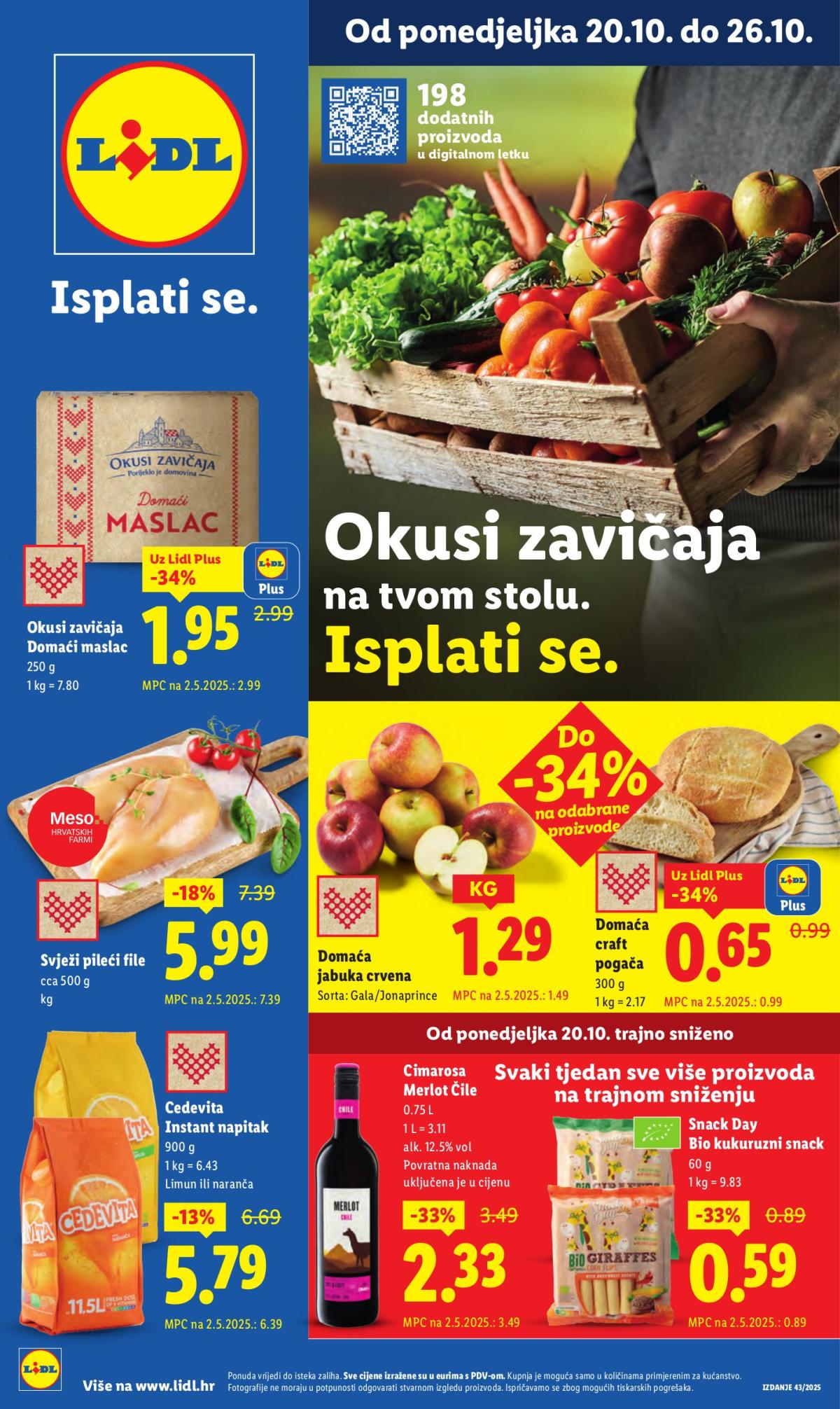 Prelistajte katalog Lidl, vrijedi od 20.10. do 26.10.