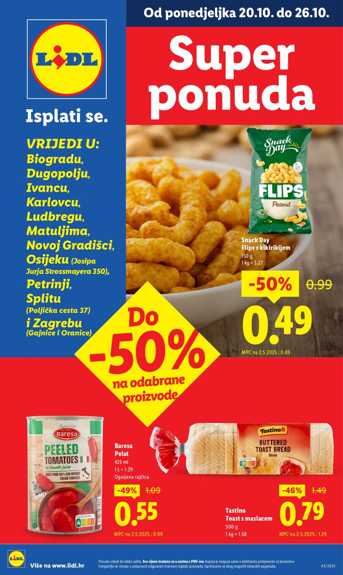 Prelistajte katalog Lidl - Super Ponuda, vrijedi od 20.10. do 26.10.