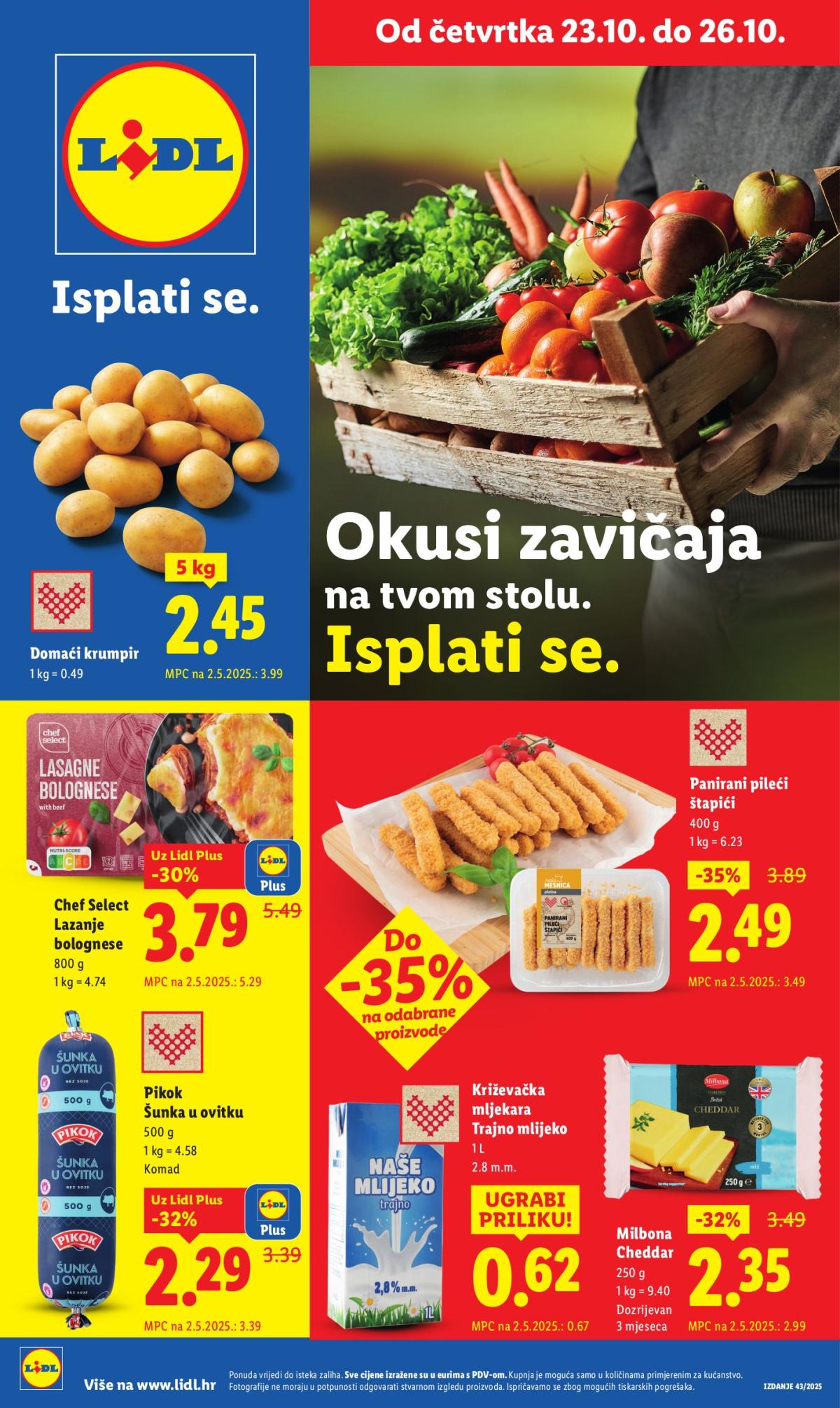 Prelistajte katalog Lidl, vrijedi od 23.10. do 26.10.