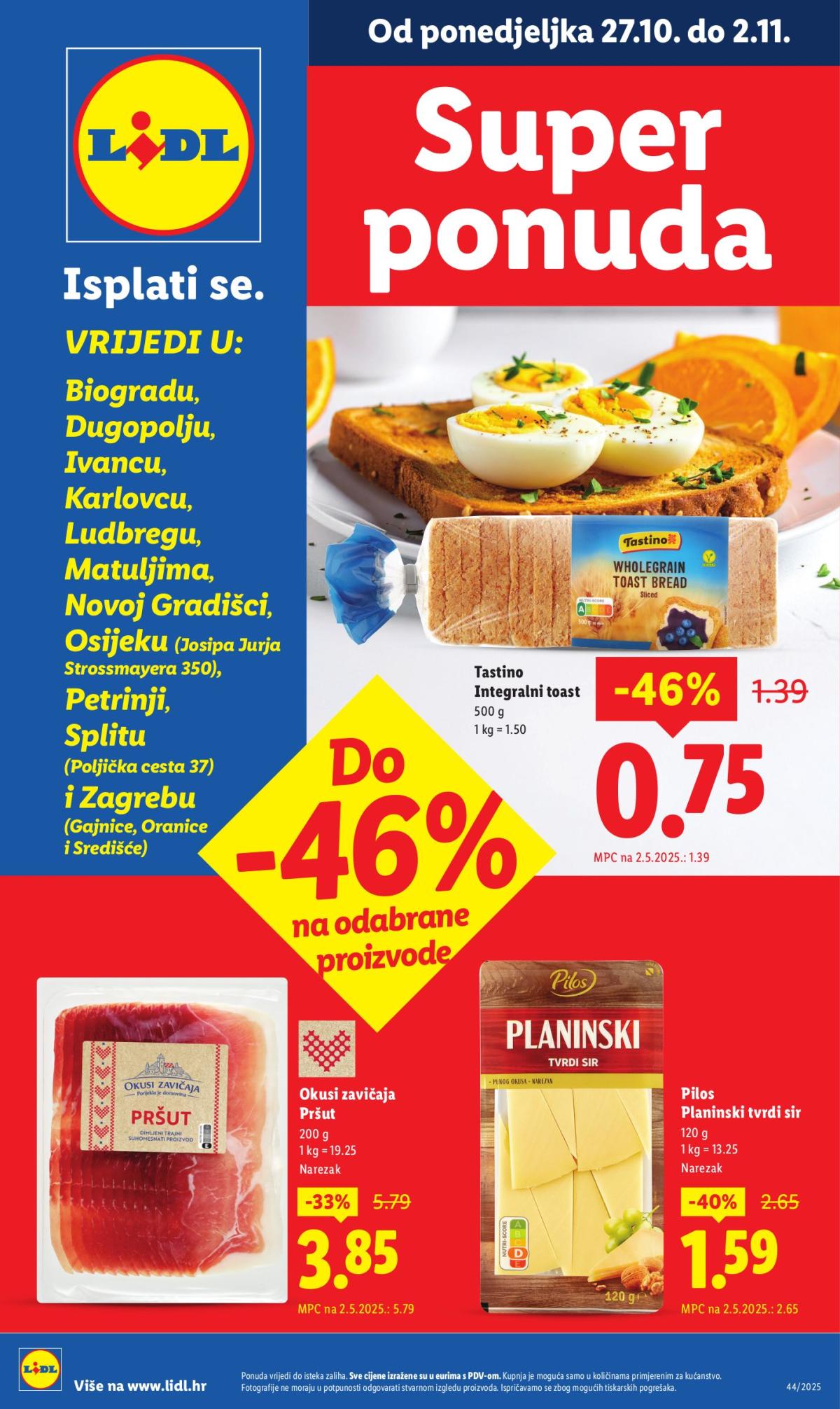 Prelistajte katalog Lidl - Super Ponuda, vrijedi od 27.10. do 02.11.