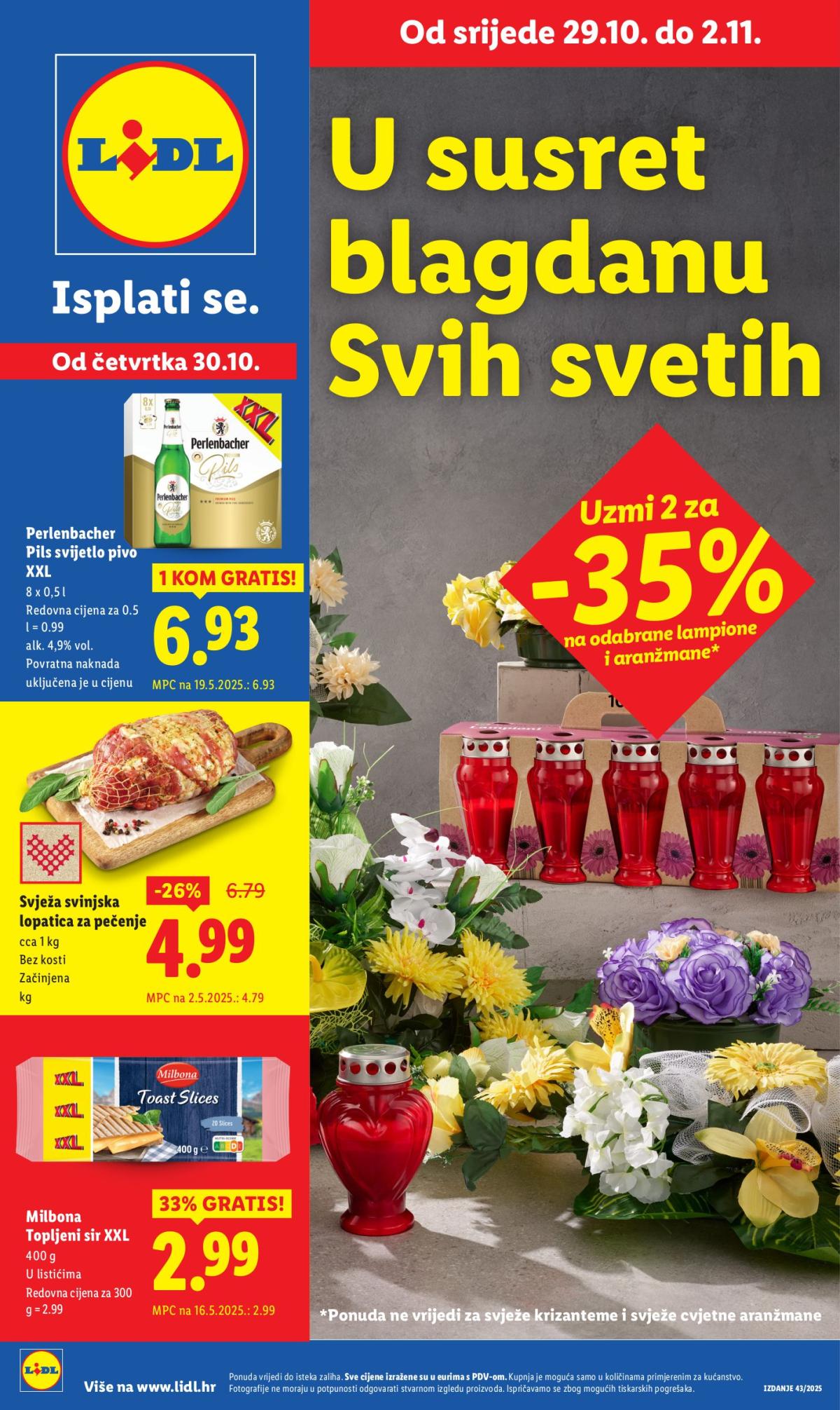 Prelistajte katalog Lidl, vrijedi od 29.10. do 02.11.