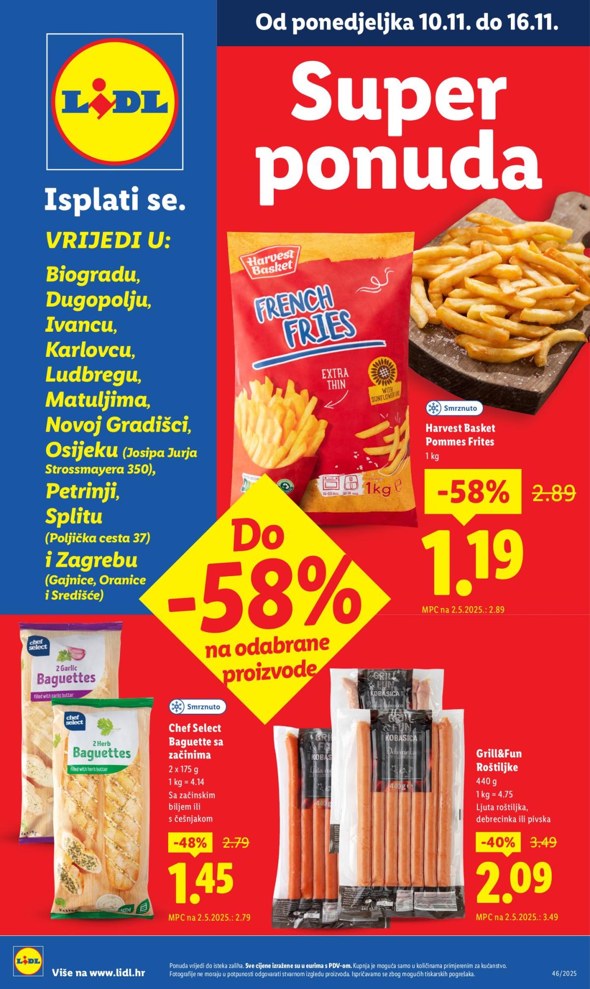 Prelistajte katalog Lidl - Super ponuda, vrijedi od 10.11. do 16.11.