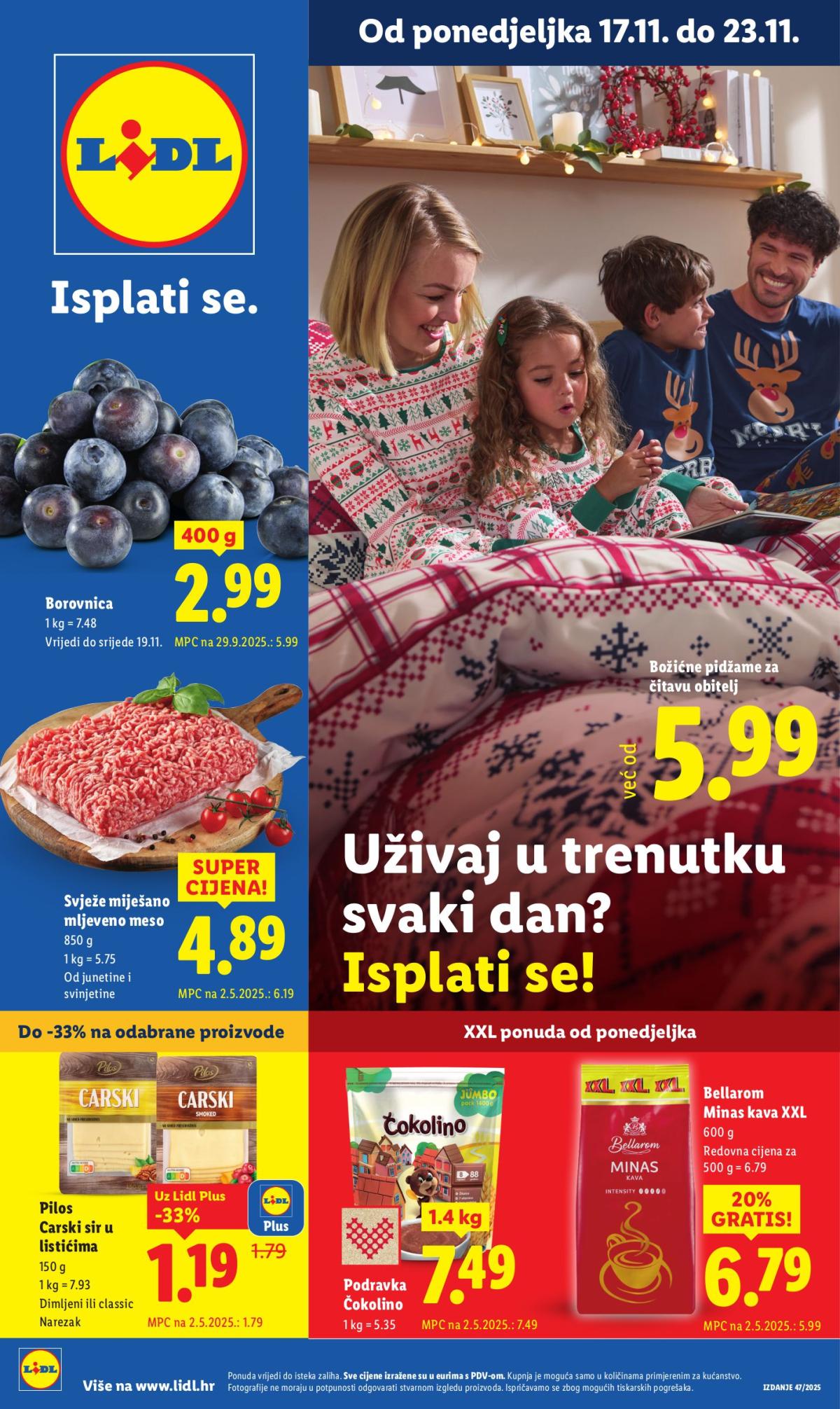 Prelistajte katalog Lidl, vrijedi od 17.11. do 23.11.