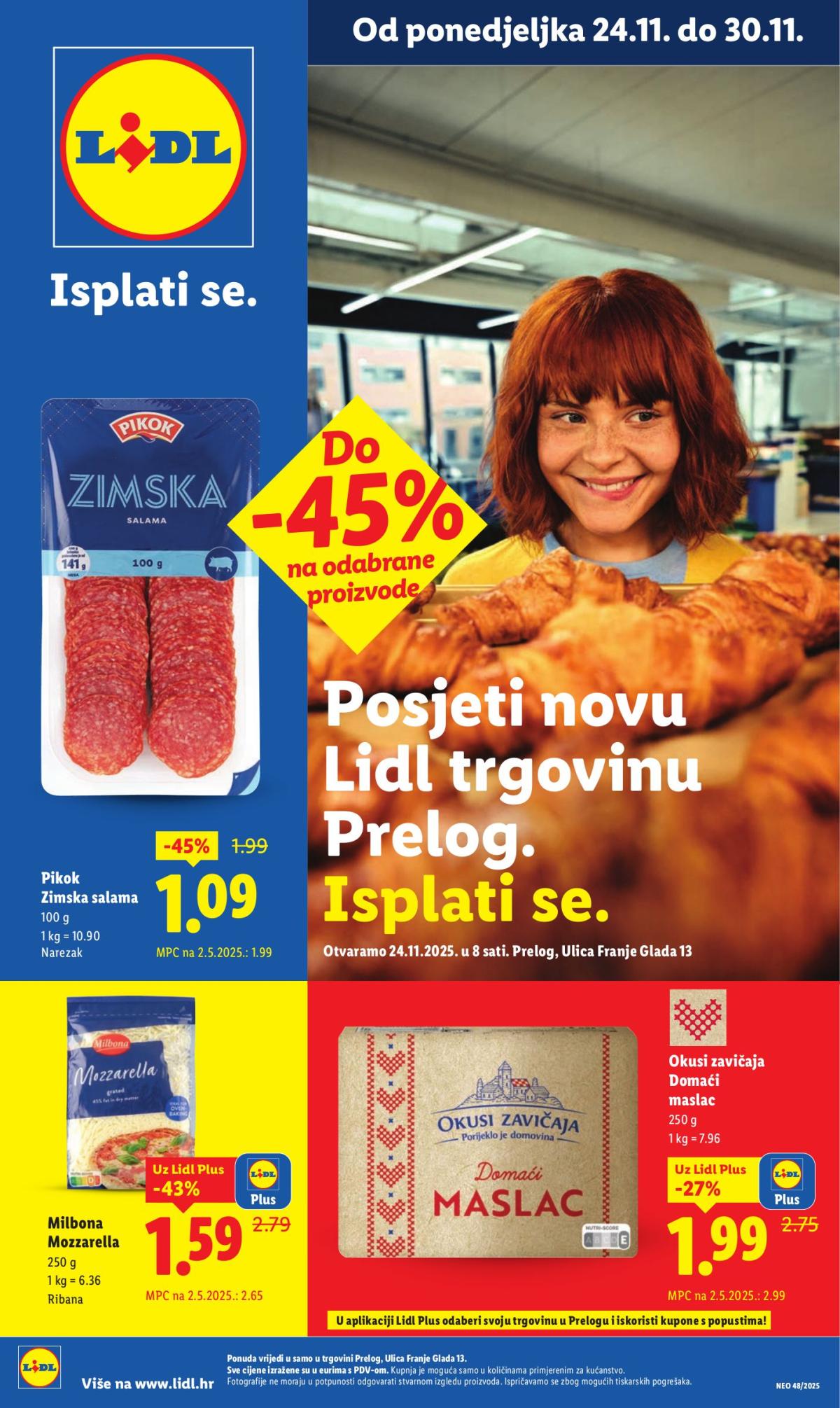 Prelistajte katalog Lidl, vrijedi od 24.11. do 30.11.