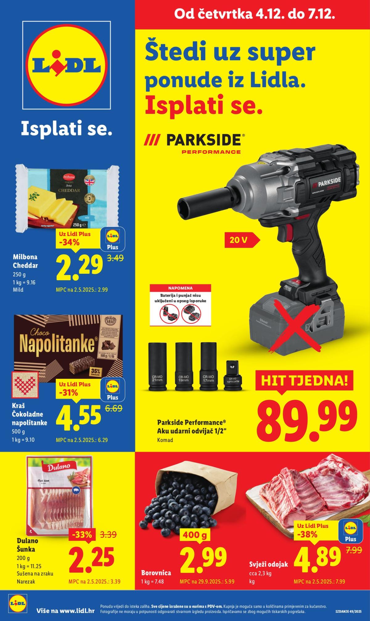 Prelistajte katalog Lidl, vrijedi od 04.12. do 07.12.