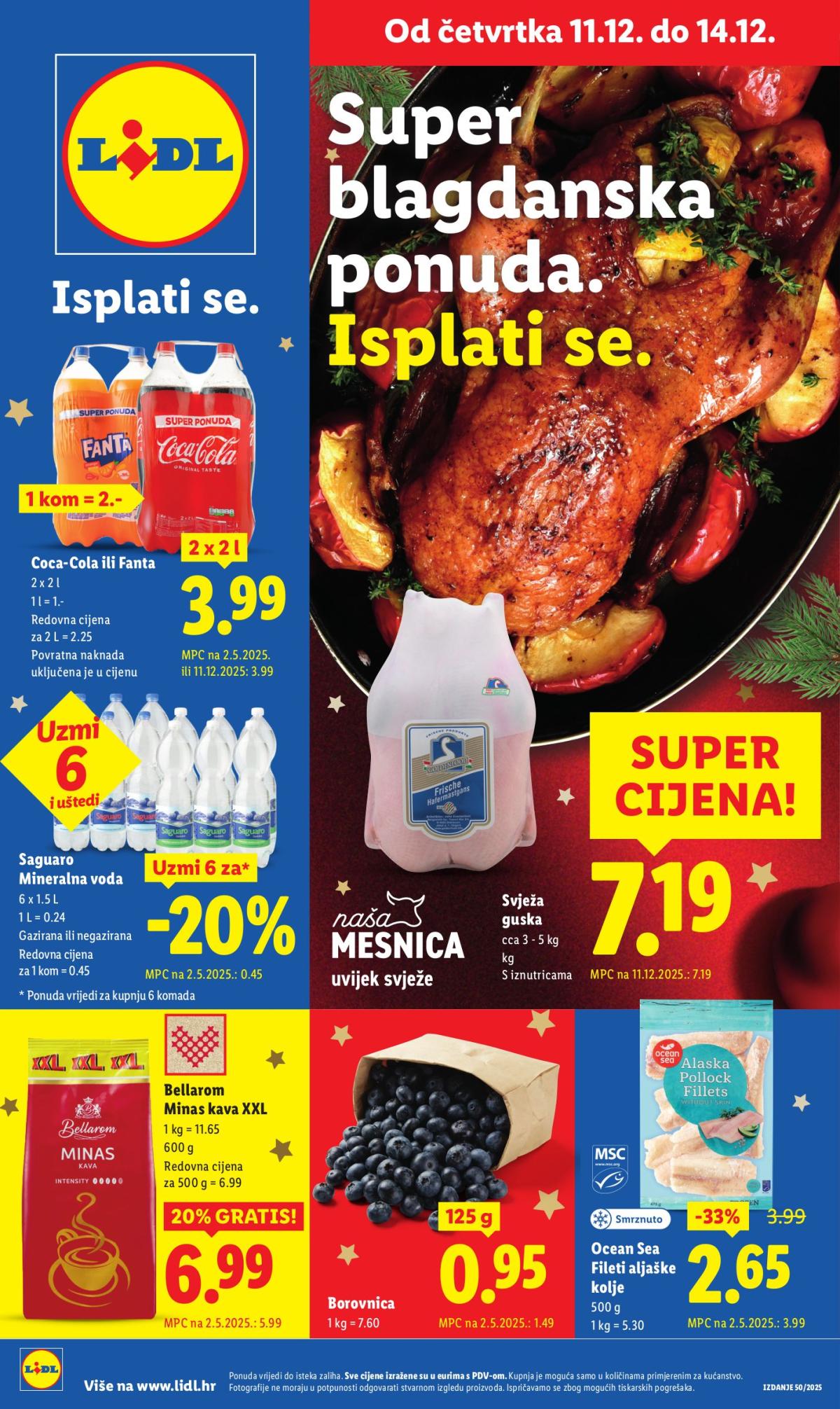 Prelistajte katalog Lidl, vrijedi od 11.12. do 14.12.