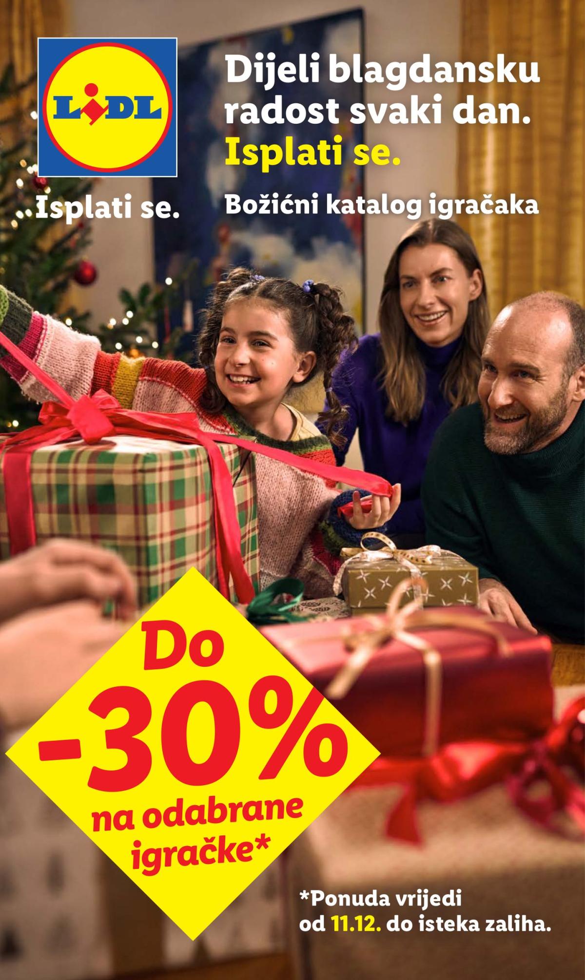 Prelistajte katalog Lidl - Božićna ponuda igračaka, vrijedi od 11.12. do 24.12.