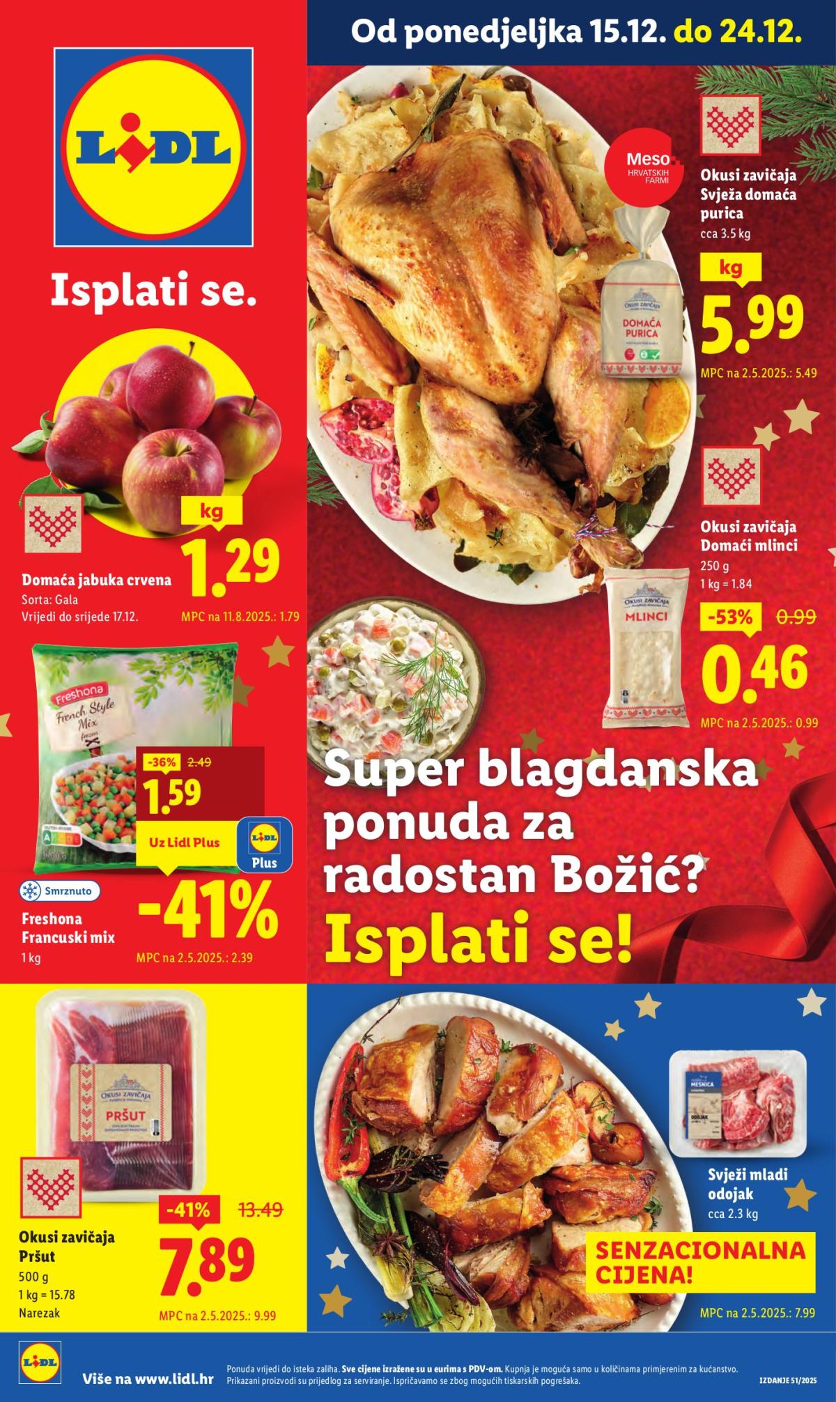 Prelistajte katalog Lidl, vrijedi od 15.12. do 24.12.