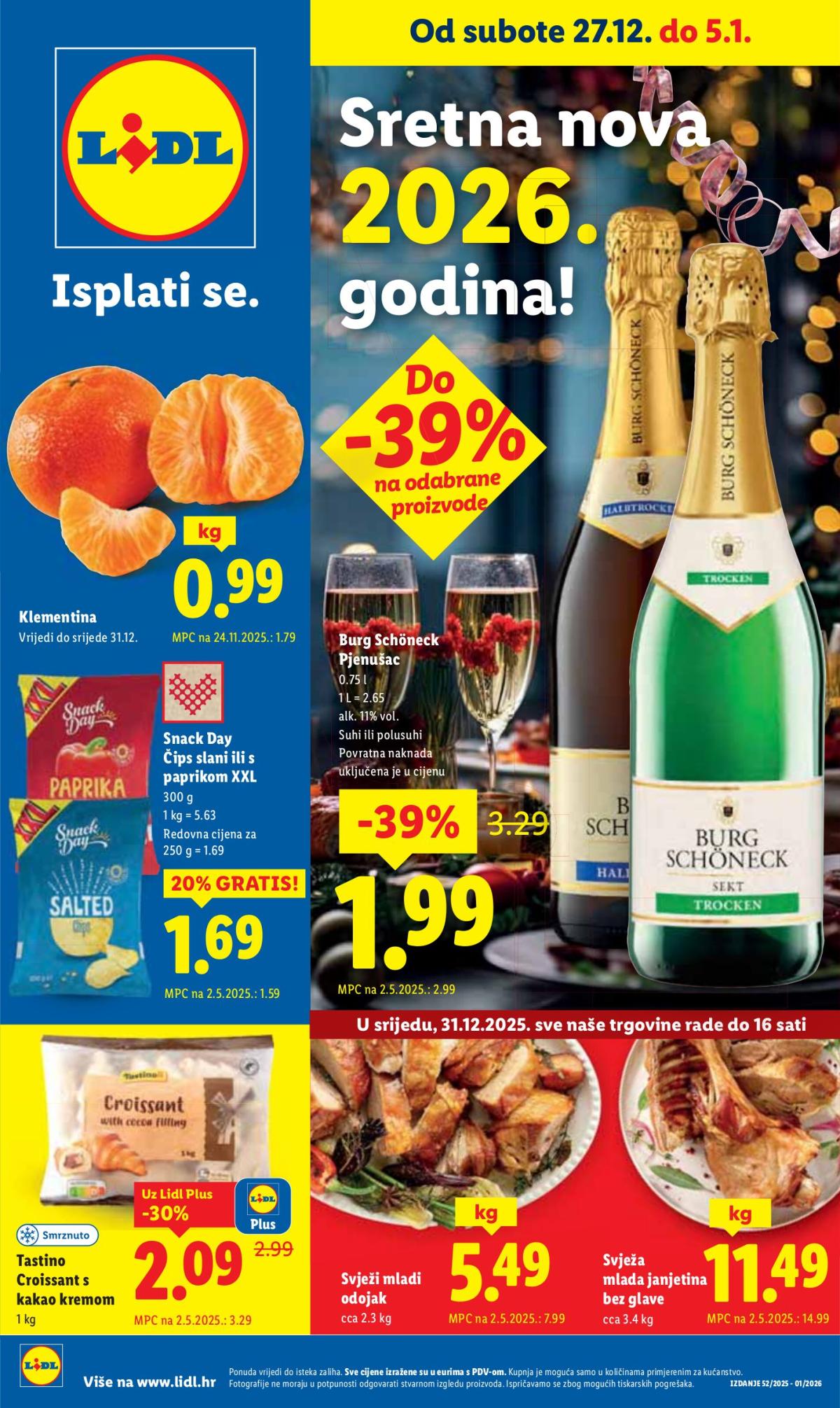 Prelistajte katalog Lidl, vrijedi od 27.12. do 05.01.