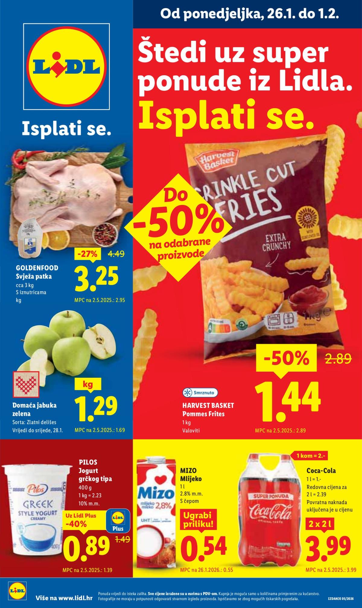 Prelistajte katalog Lidl, vrijedi od 26.01. do 01.02.