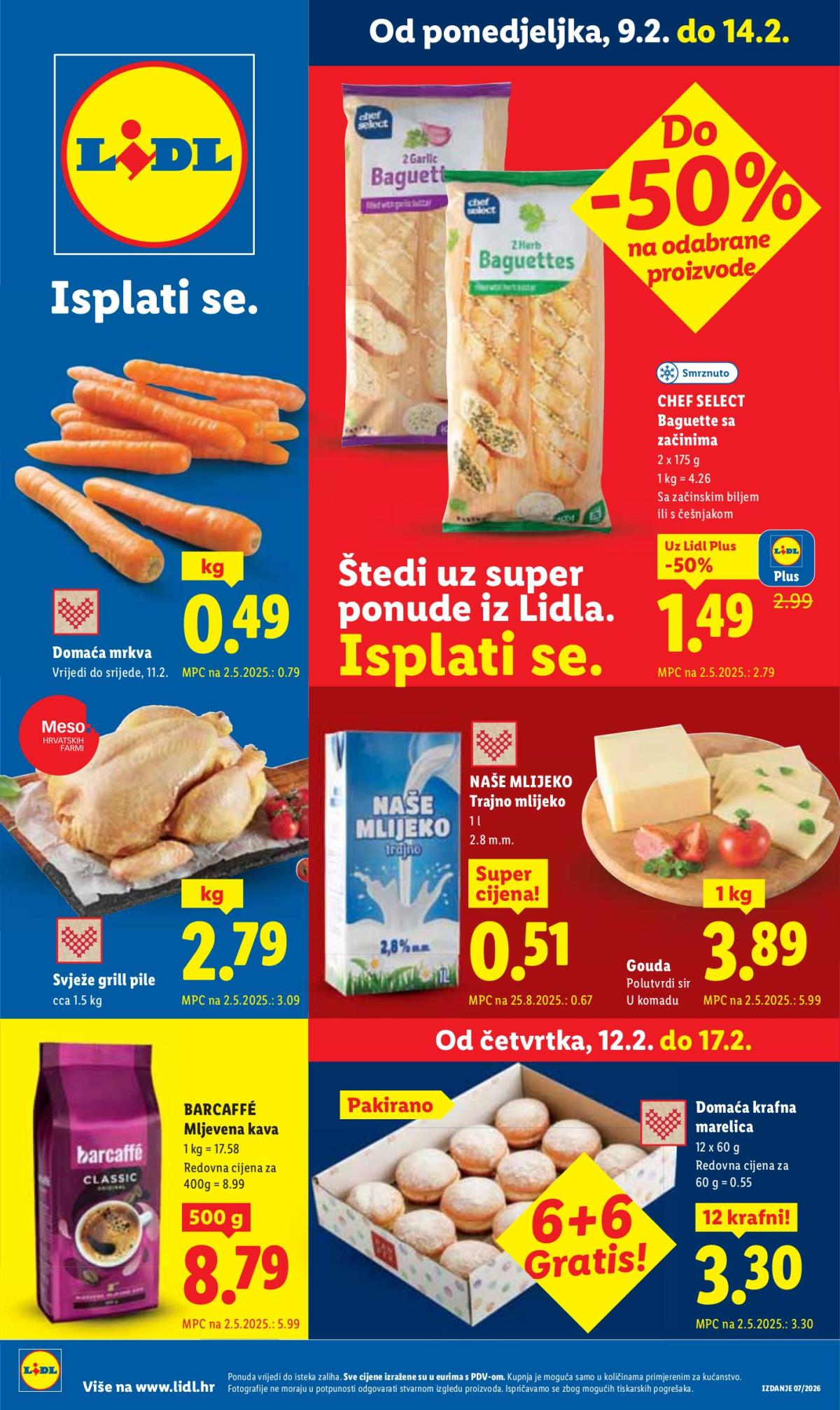 Prelistajte katalog Lidl, vrijedi od 09.02.2026 do 14.02.2026