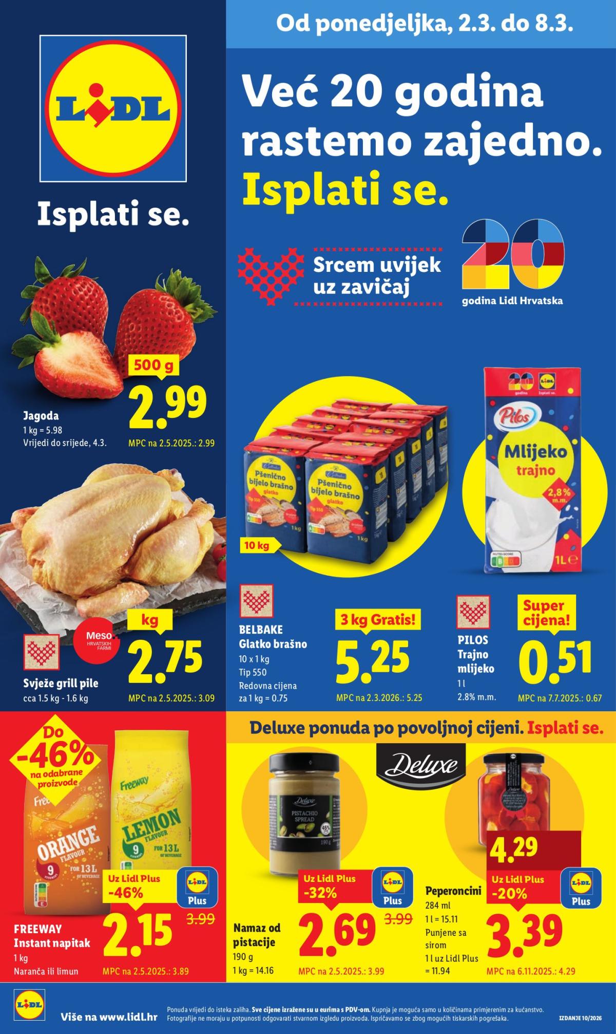 Prelistajte katalog Lidl, vrijedi od 02.03.2026 do 08.03.2026