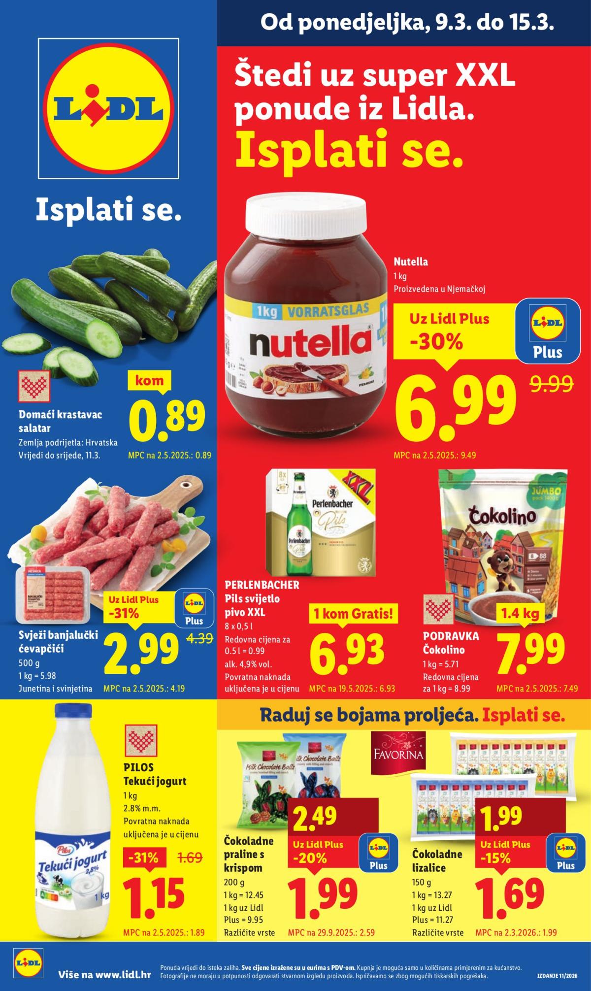 Prelistajte katalog Lidl, vrijedi od 09.03.2026 do 15.03.2026