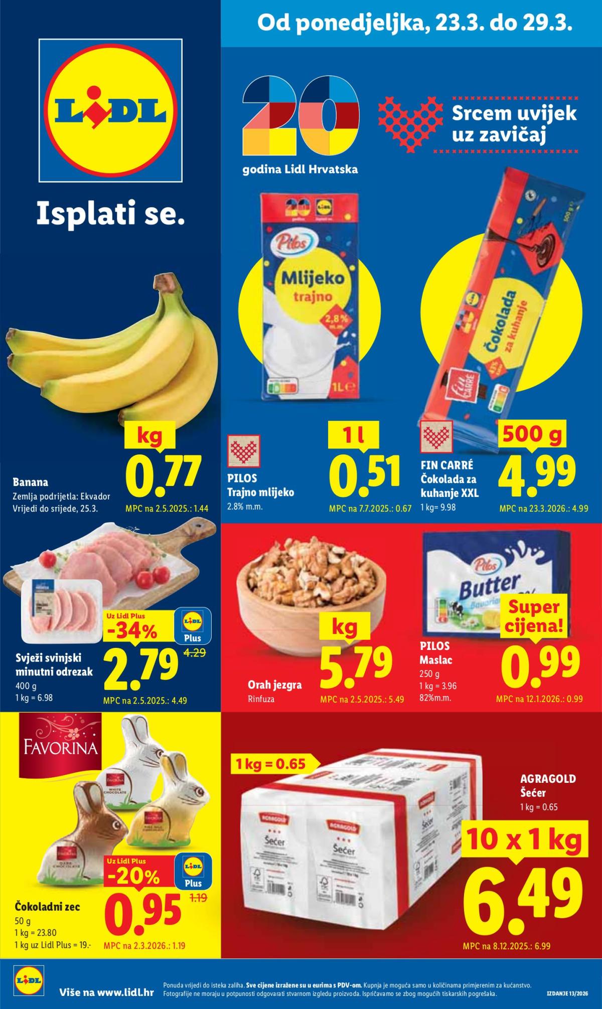 Prelistajte katalog Lidl, vrijedi od 23.03.2026 do 29.03.2026