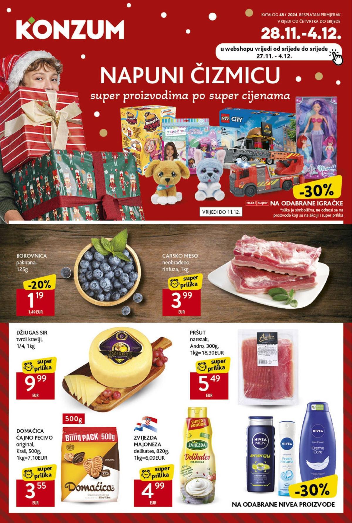 Konzum katalog vrijedi od 28.11. do 04.12.