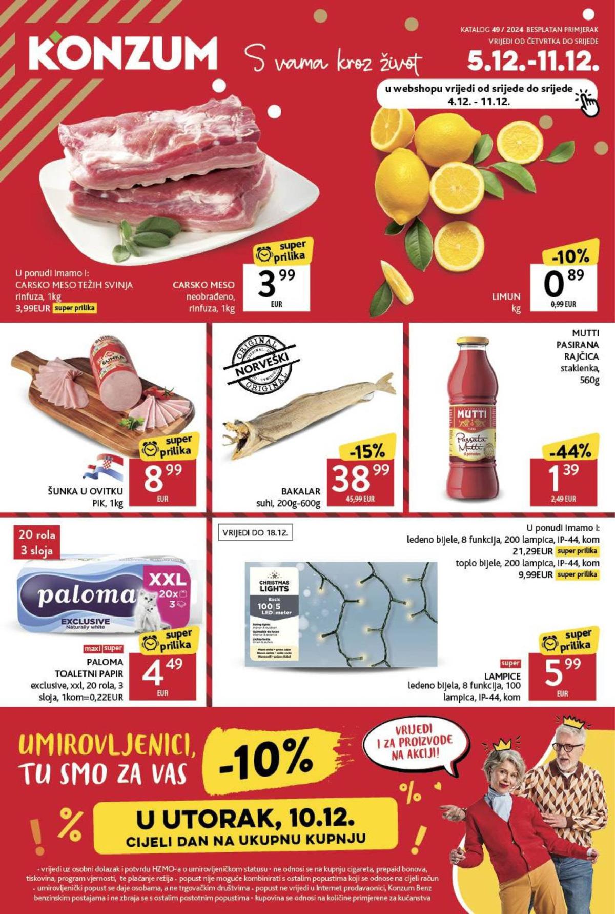 Konzum katalog vrijedi od 05.12. do 11.12.