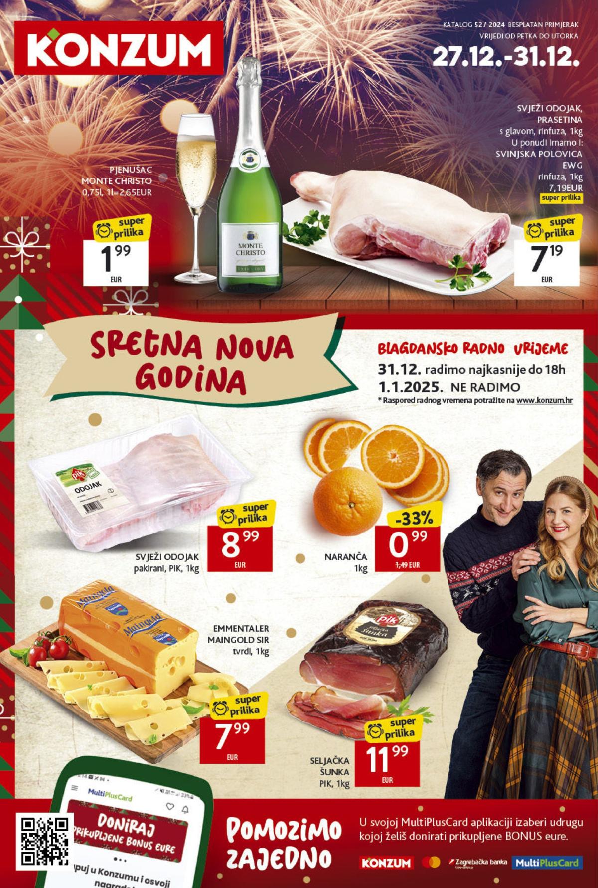 Konzum katalog vrijedi od 27.12. do 31.12.