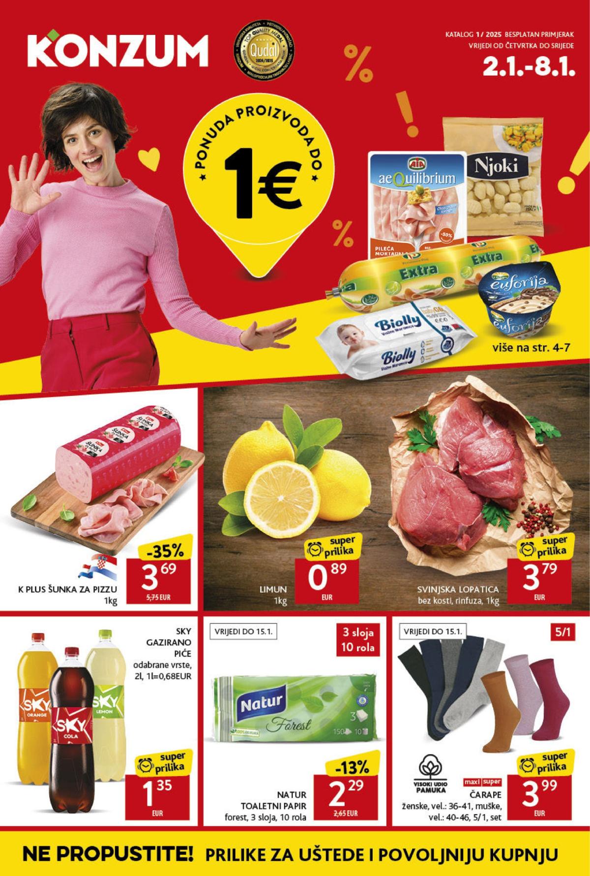 Konzum katalog vrijedi od 02.01. do 08.01.