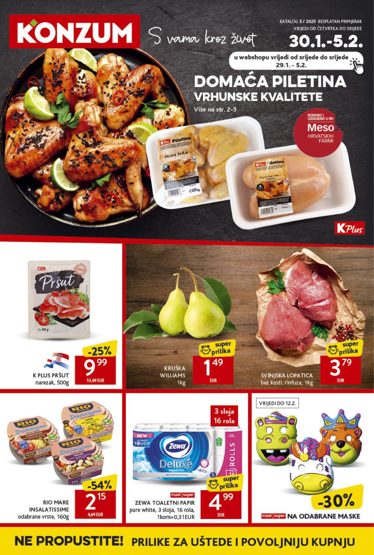 Konzum katalog vrijedi od 30.01. do 05.02.