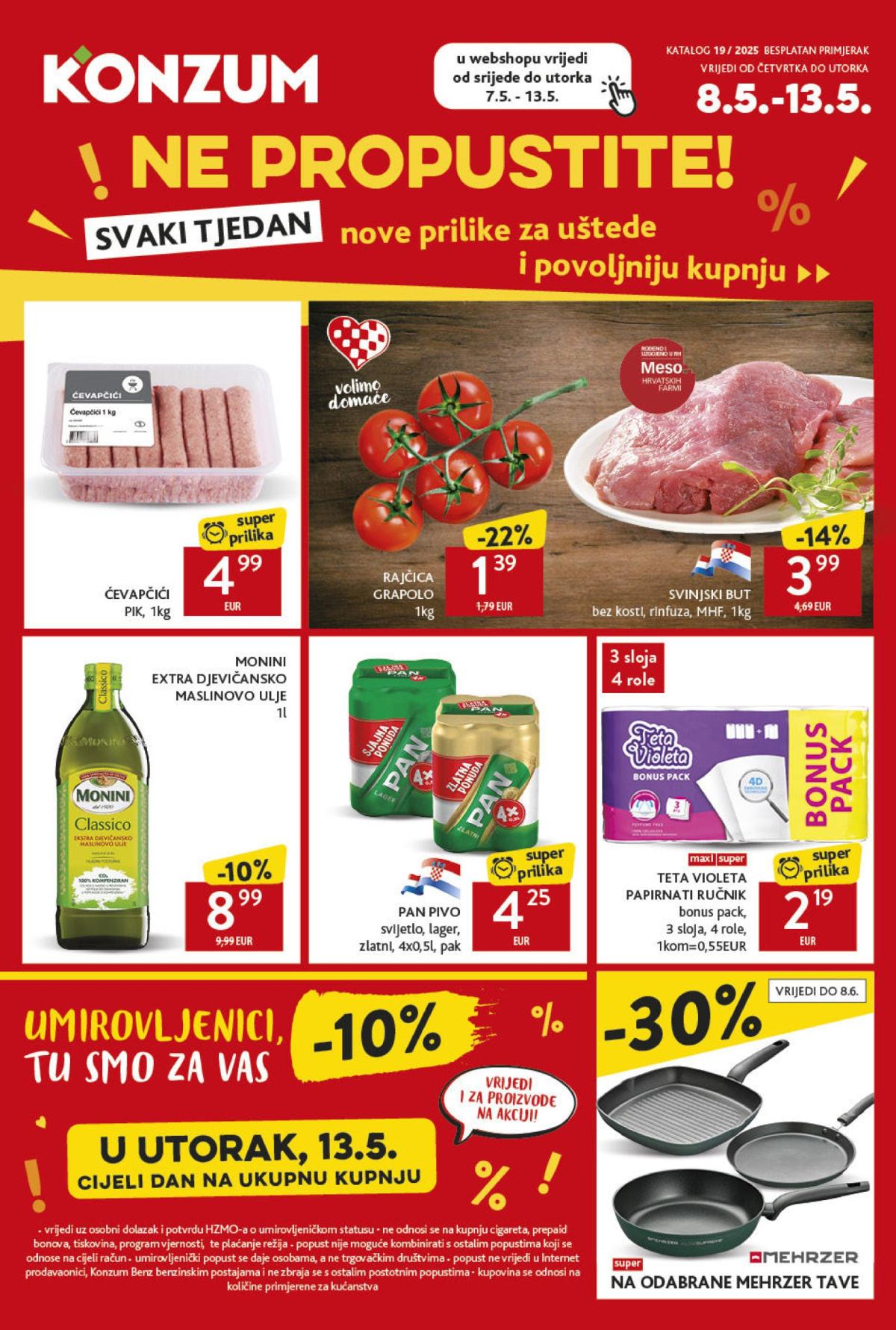 Konzum katalog vrijedi od 08.05. do 13.05.