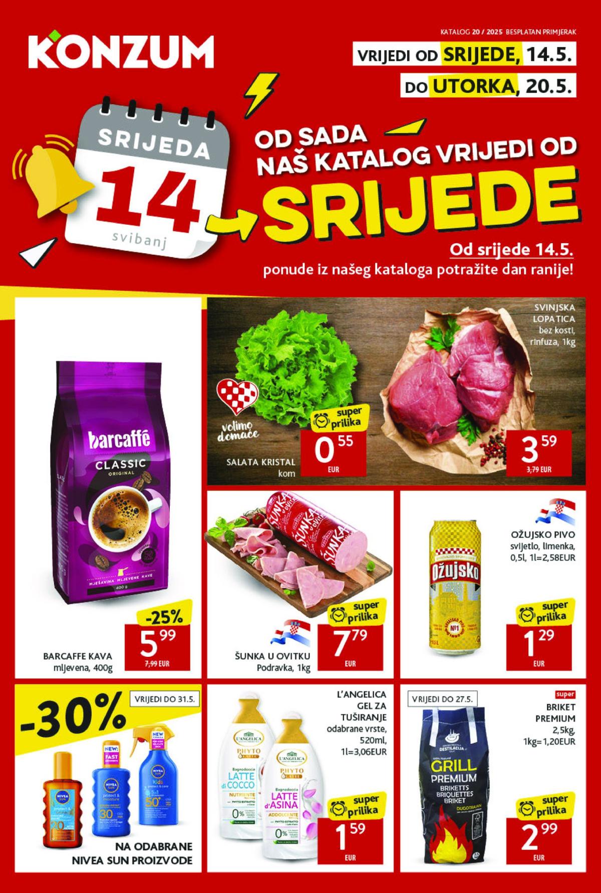 Prelistajte ovaj Konzum katalog, vrijedi od 14.05. do 20.05.