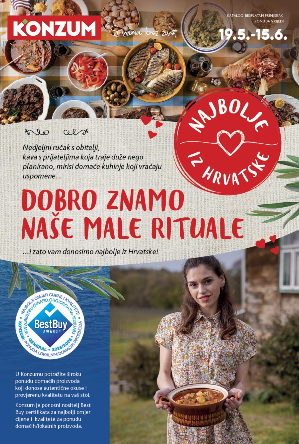 Prelistajte ovaj Konzum - Najbolje iz Hrvatske katalog, vrijedi od 19.05. do 15.06.