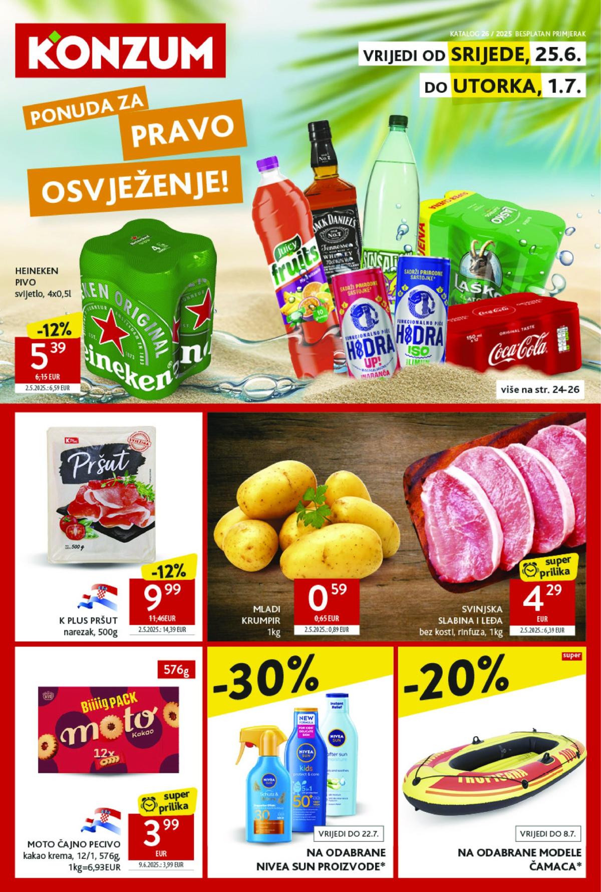 Prelistajte katalog Konzum, vrijedi od 25.06. do 01.07.