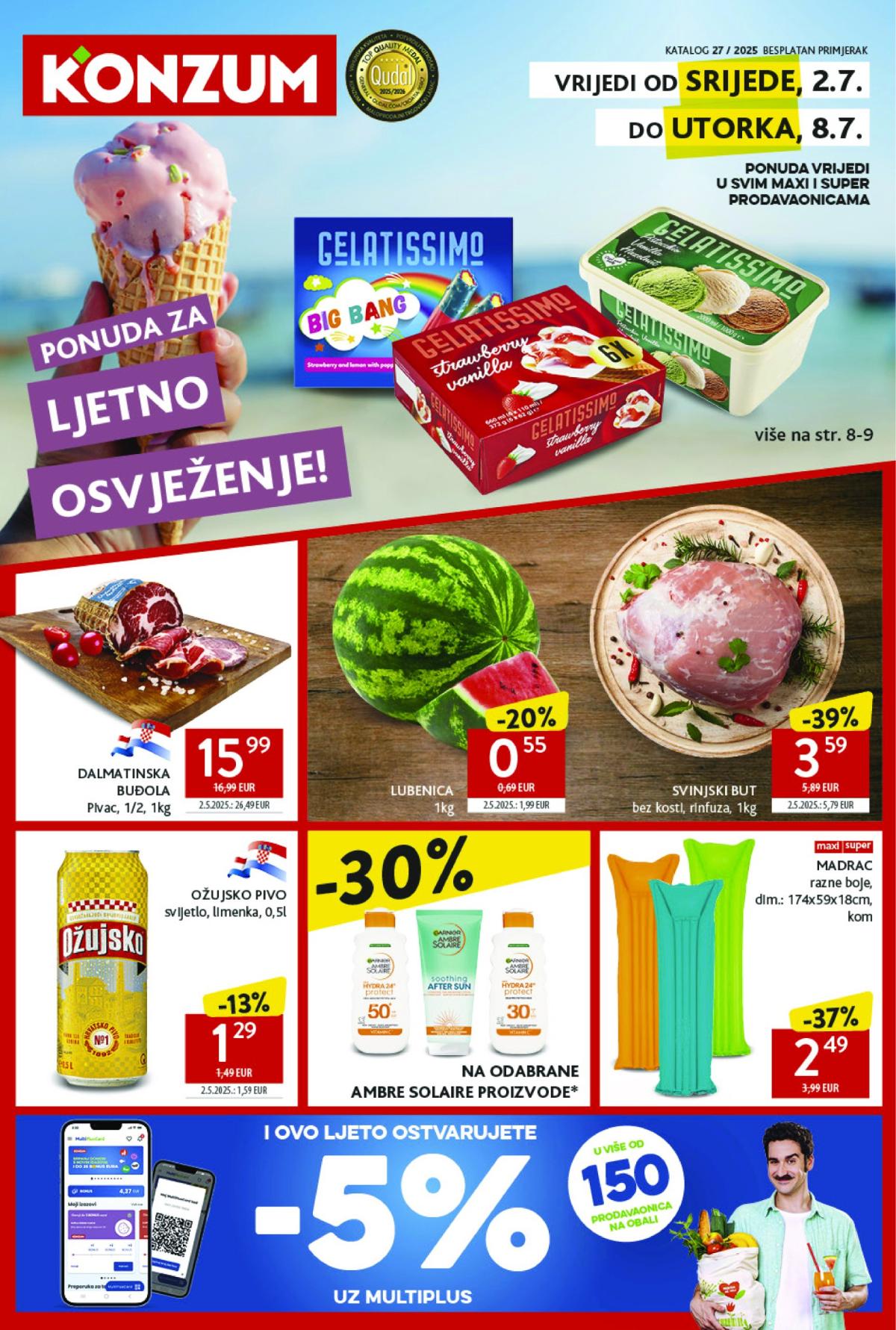 Prelistajte katalog Konzum, vrijedi od 02.07. do 08.07.