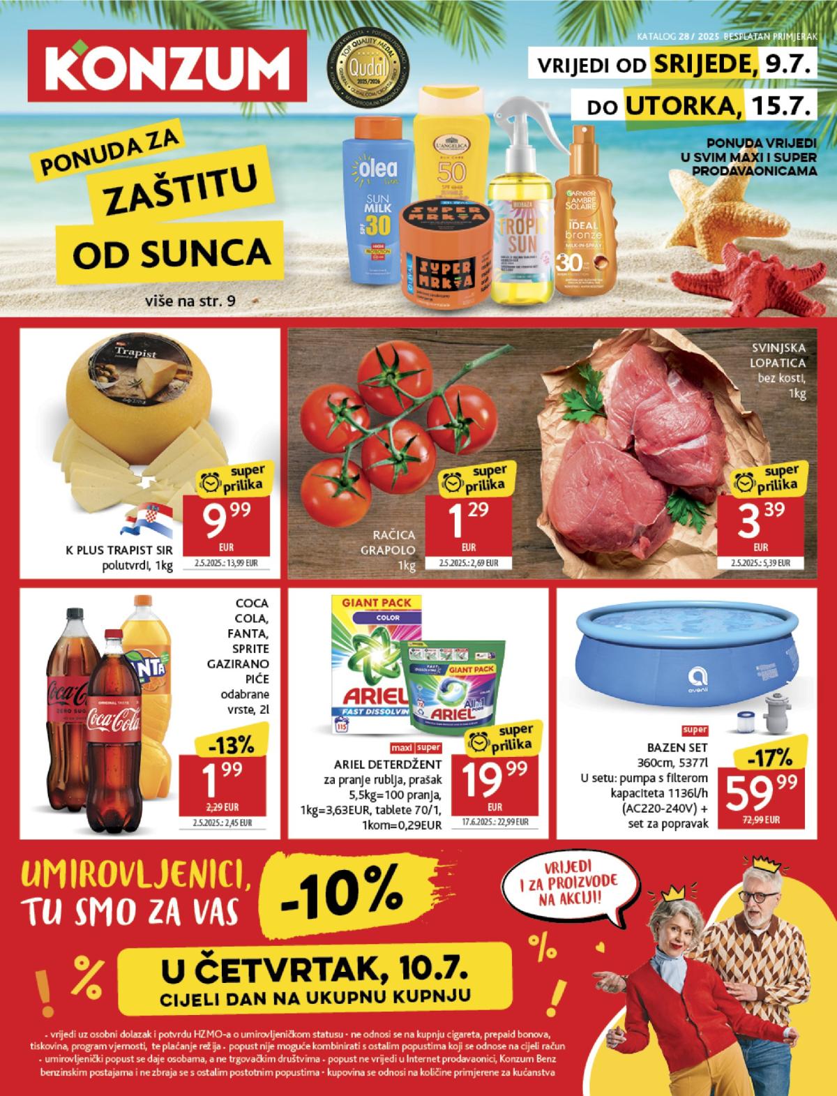 Prelistajte katalog Konzum, vrijedi od 09.07. do 15.07.