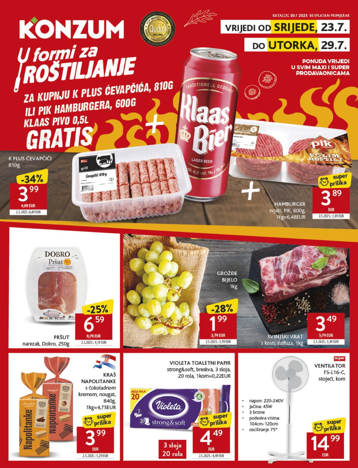 Prelistajte katalog Konzum, vrijedi od 23.07. do 29.07.