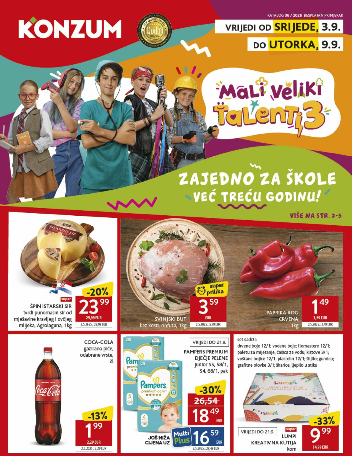 Prelistajte katalog Konzum, vrijedi od 03.09. do 09.09.