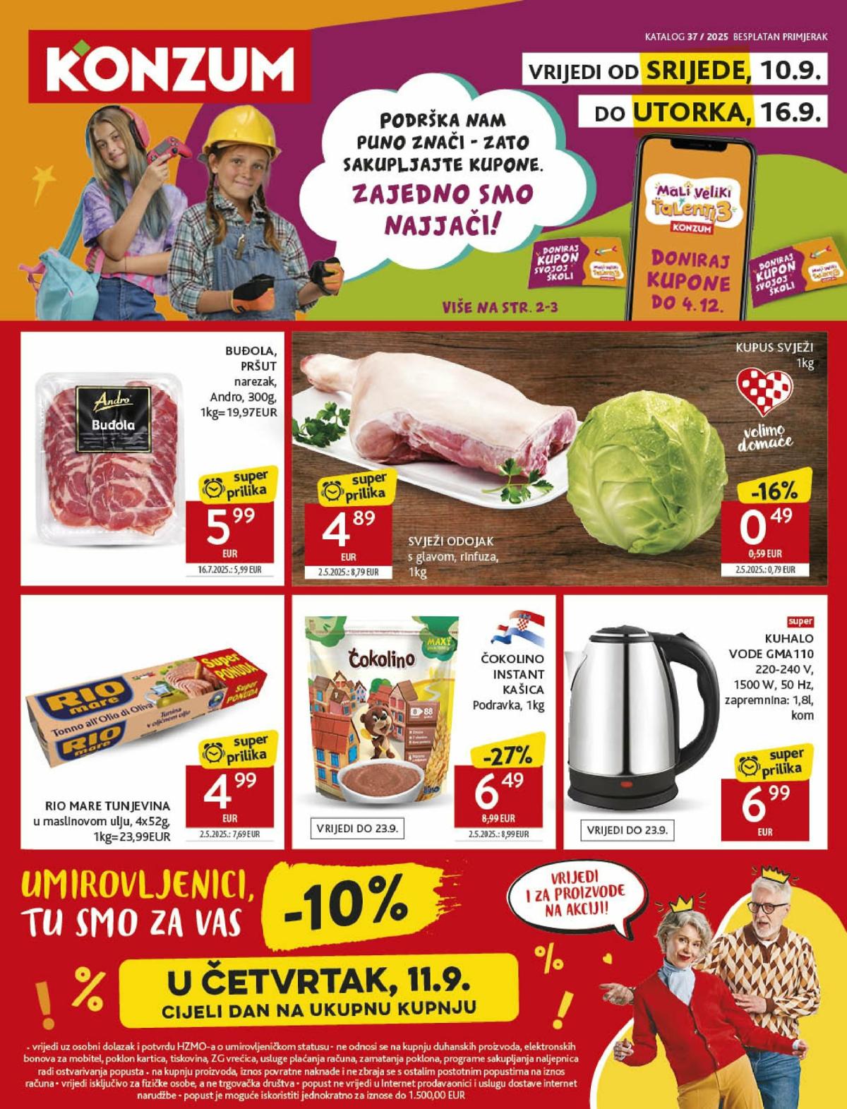 Prelistajte katalog Konzum, vrijedi od 10.09. do 16.09.