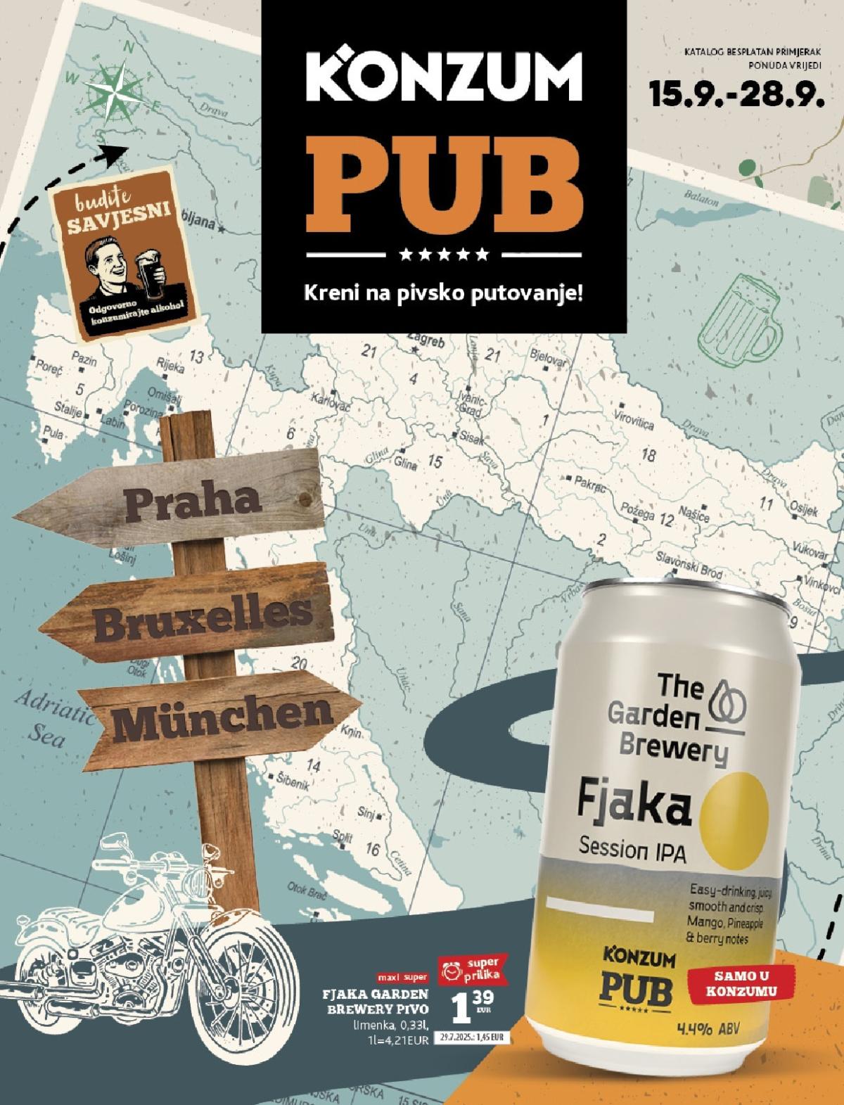 Prelistajte katalog Konzum - Pub, vrijedi od 15.09. do 28.09.